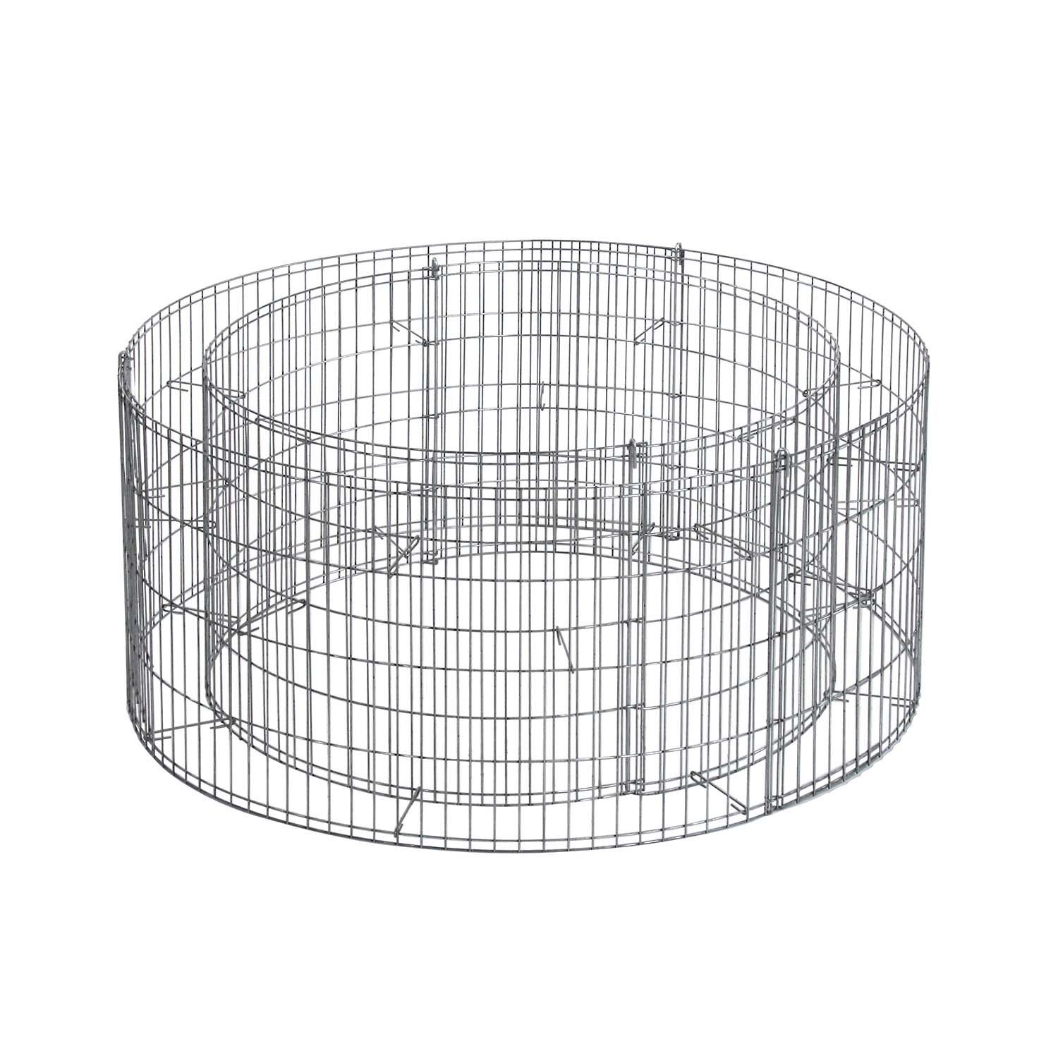 Bellissa Hochteich Gabionen-Hochteich 160L Volumen rund 92/72x40cm – Zierteiche & Biotope