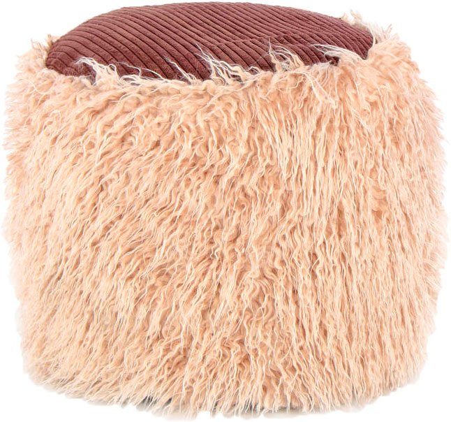 Kayoom Pouf Fellpouf Bobtail 125, Fellhocker günstig online kaufen