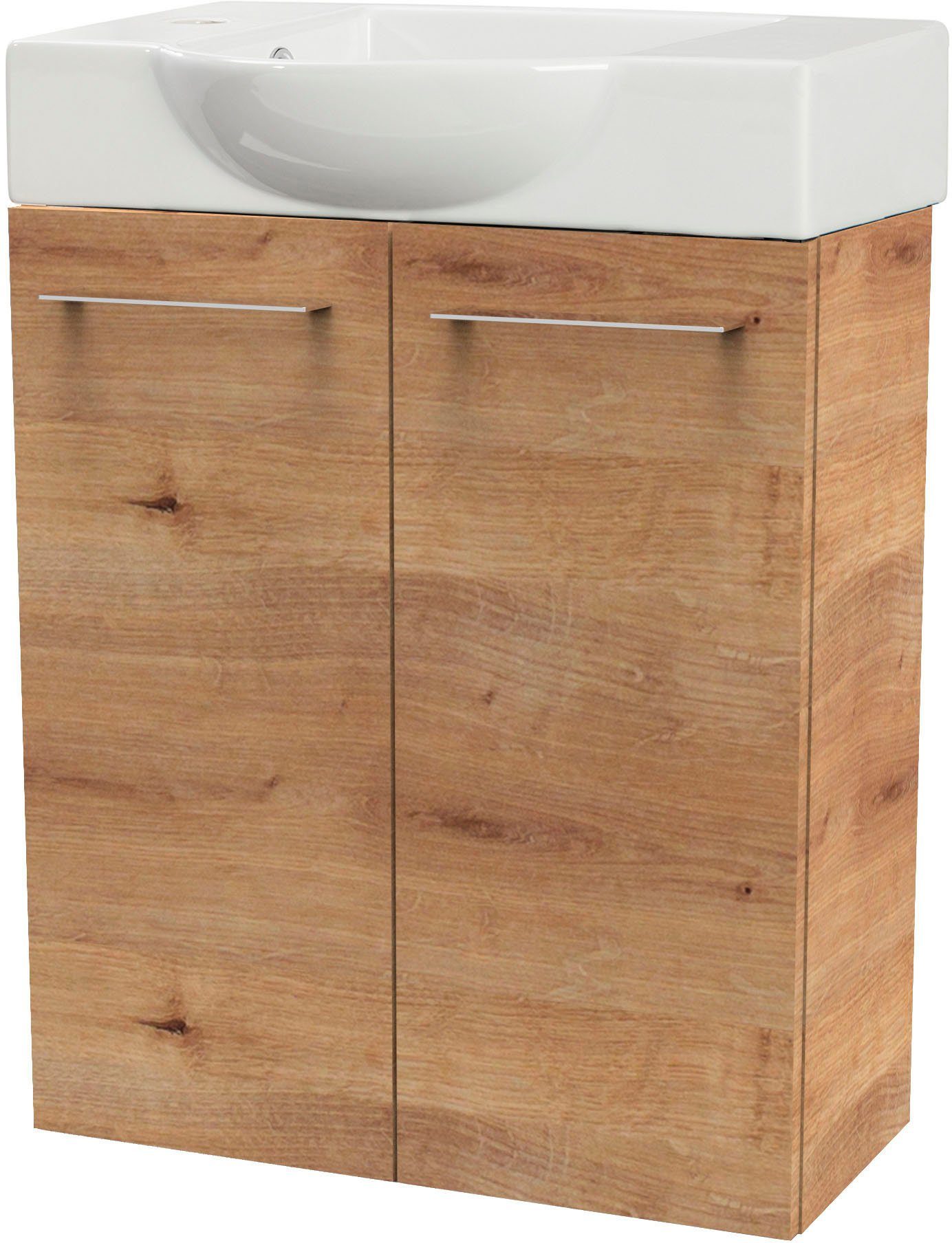 FACKELMANN Waschtisch SBC (Set), bestehend aus Becken und Unterbau, Breite ca. 55 cm
