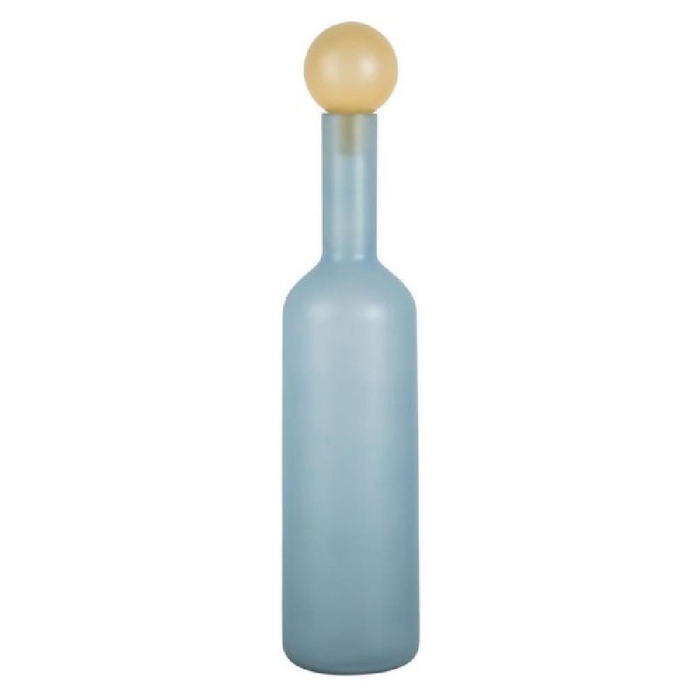 Present Time Dekovase Vase Alegre Botellin Soft Blau Gelb