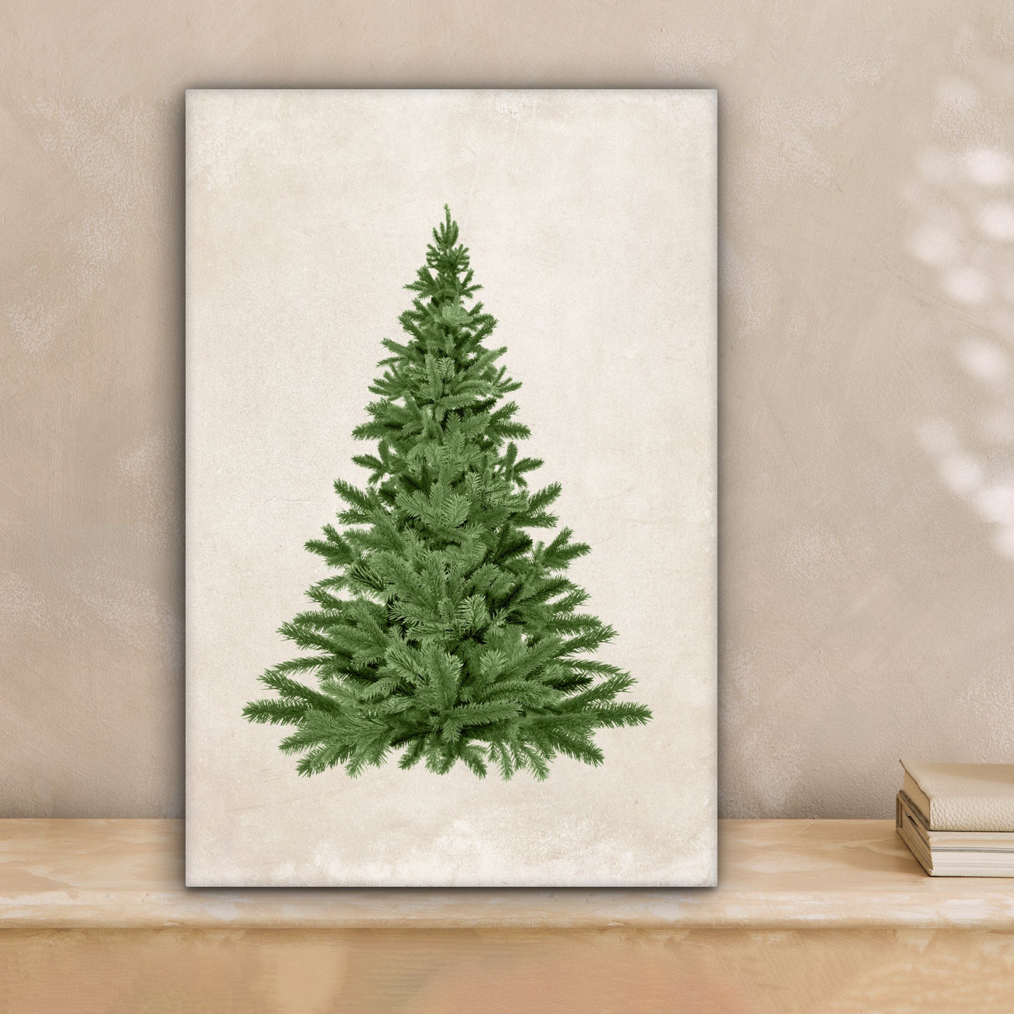 OneMillionCanvasses® Leinwandbild Weihnachtsbaum - Grün - Weihnachten - Fei günstig online kaufen