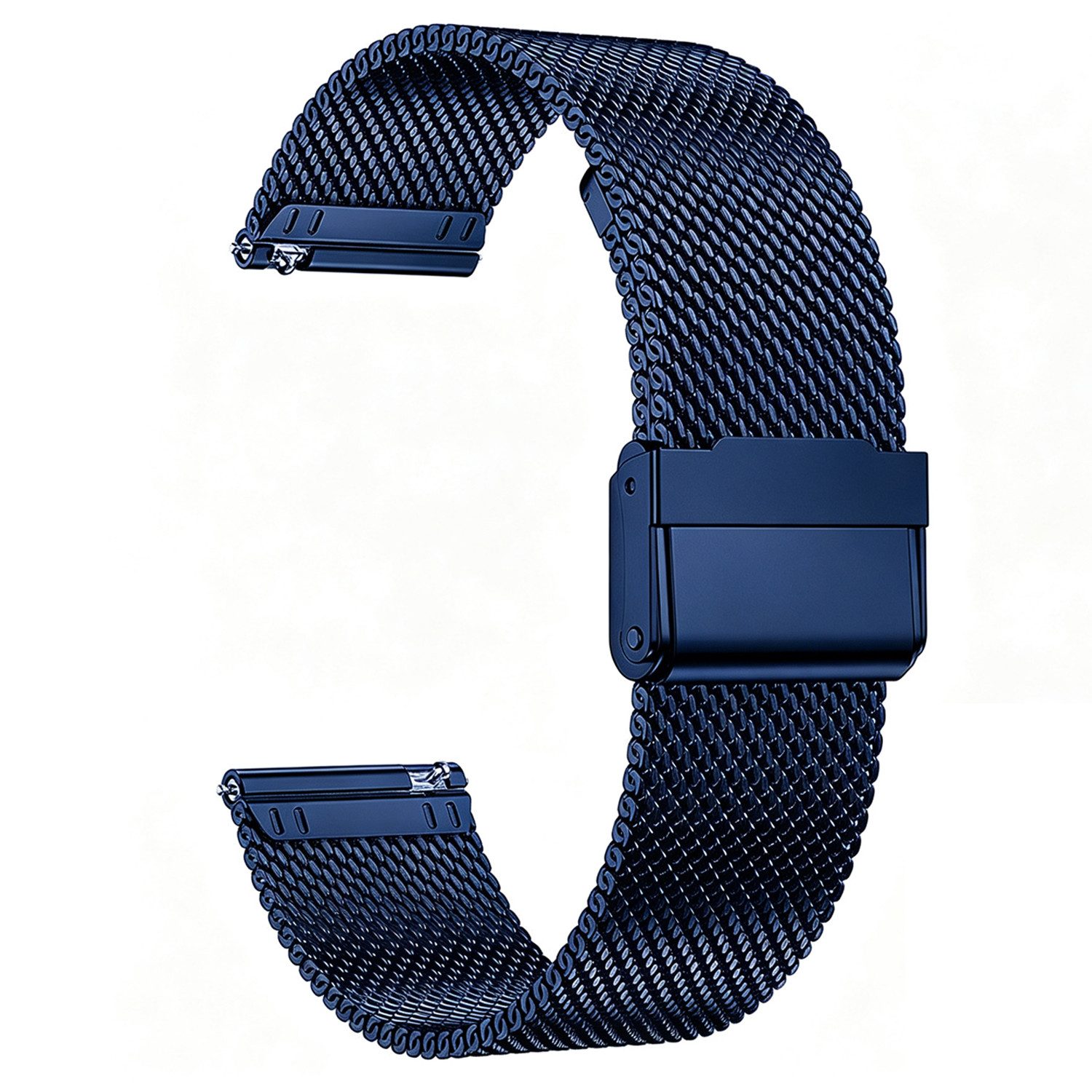 BOOD Uhrenarmband 20/22mm Uhrenarmband,Mesh-Edelstahl,Interlock-Sicherheitsverschluss
