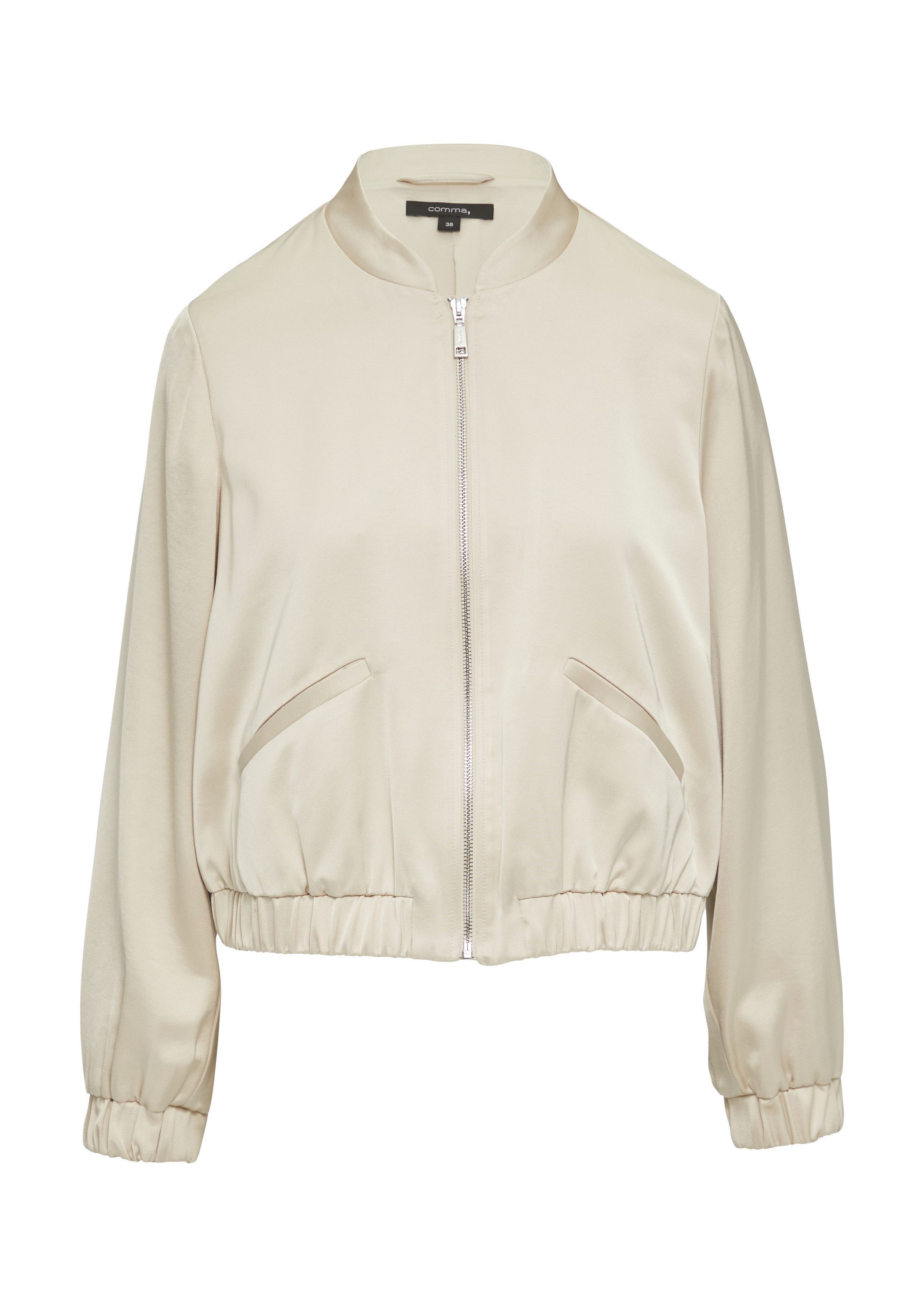 comma Funktionsjacke Indoor-Jacke Blouson aus Satin günstig online kaufen