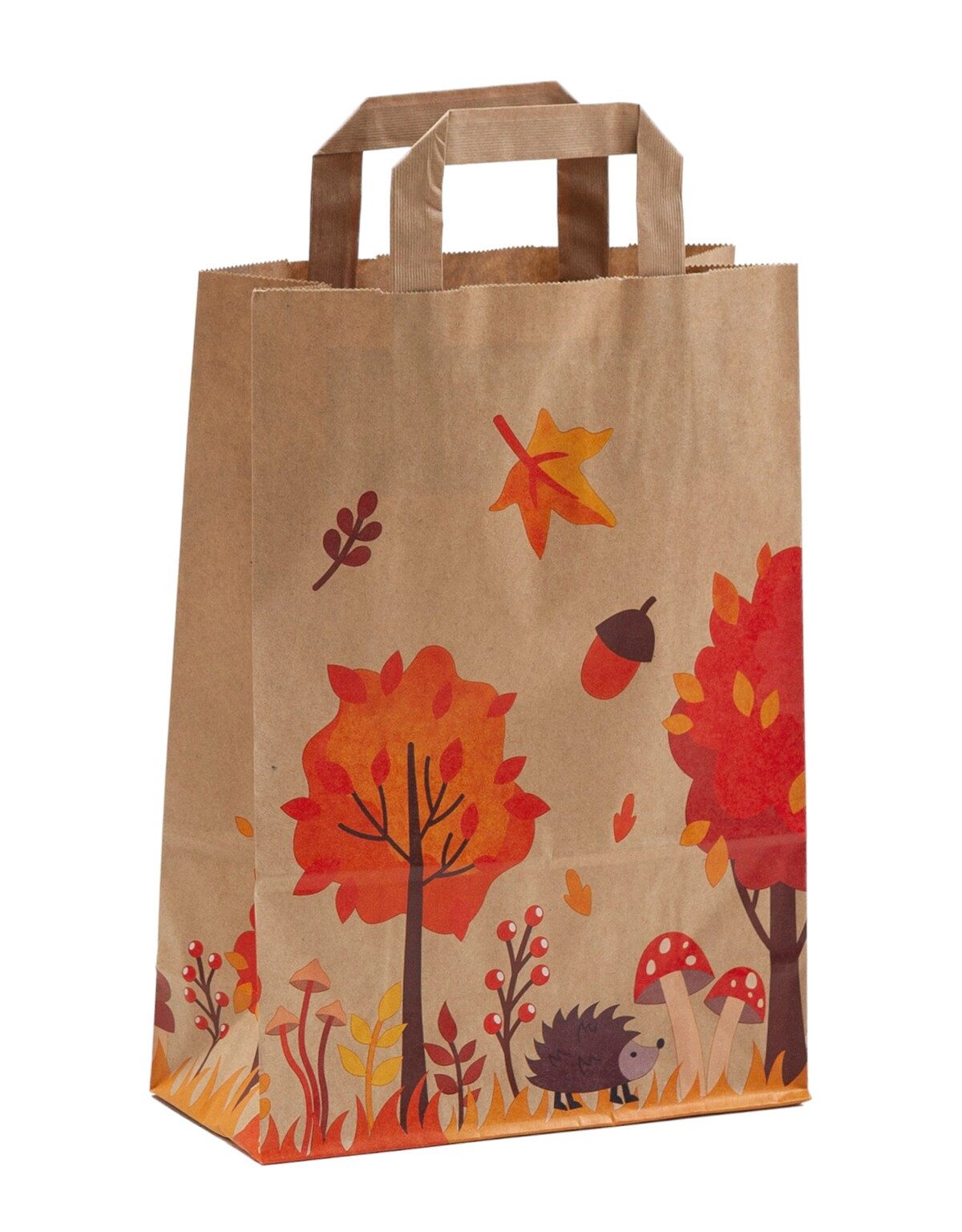 Tragetasche Papiertragetasche Motiv "Herbst", verschiedene Größen und Mengen (10-tlg)