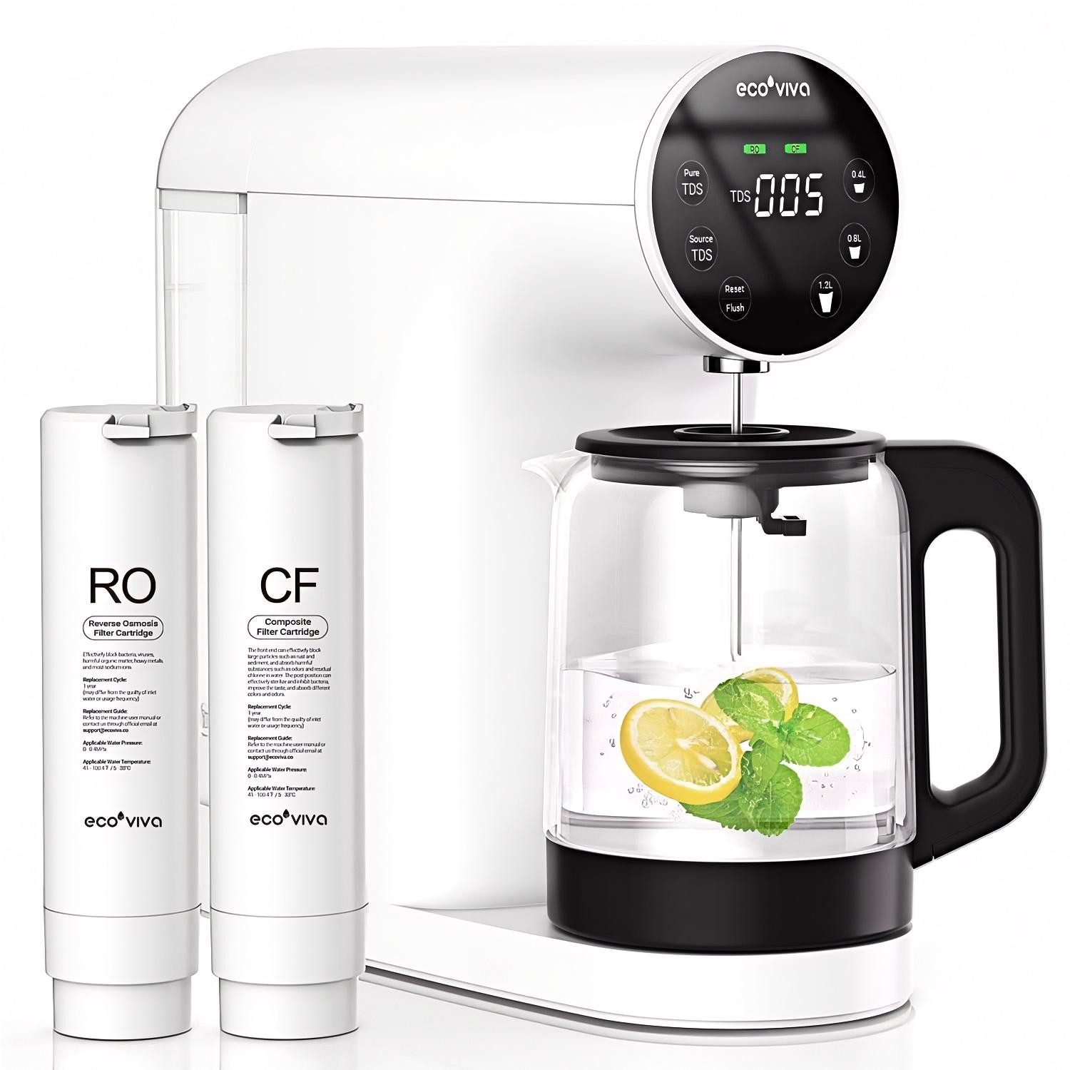 Kalk- und Wasserfilter WP-RO-200G Auftisch Osmoseanlage, Trinkwasser Umkehrosmoseanlage