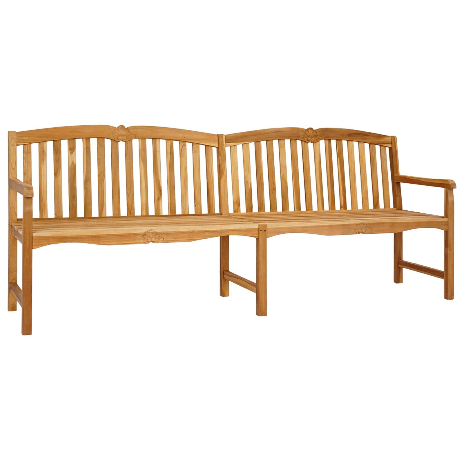 Gartenbank Handgefertigte Rosenbank 228 x 61 x 94,5 cm Massivholz