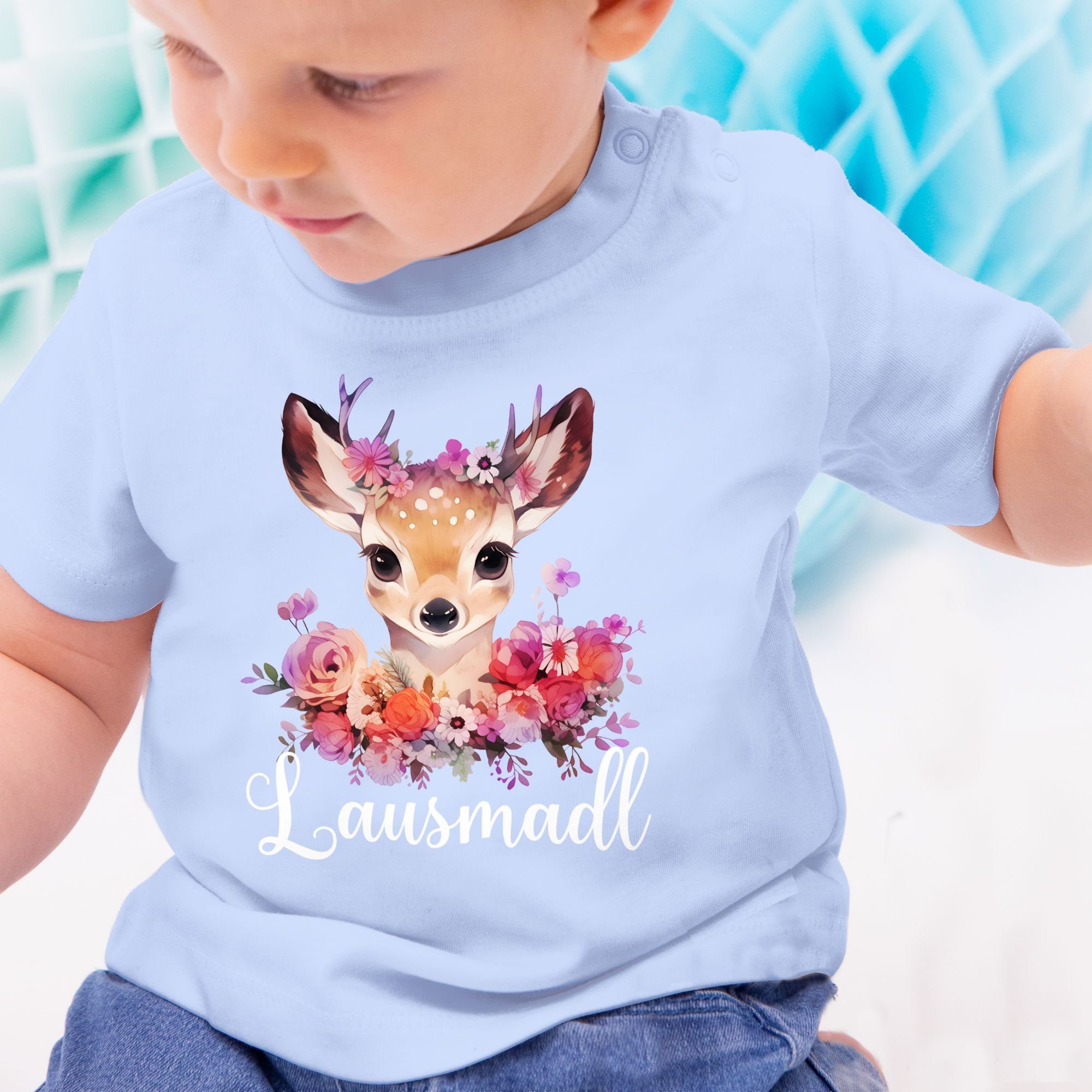 Lausmadl Shirtracer Babyblau Mode Lausdrindl Lausmädchen Oktoberfest Outfit Lausmadel 2 Baby für T-Shirt