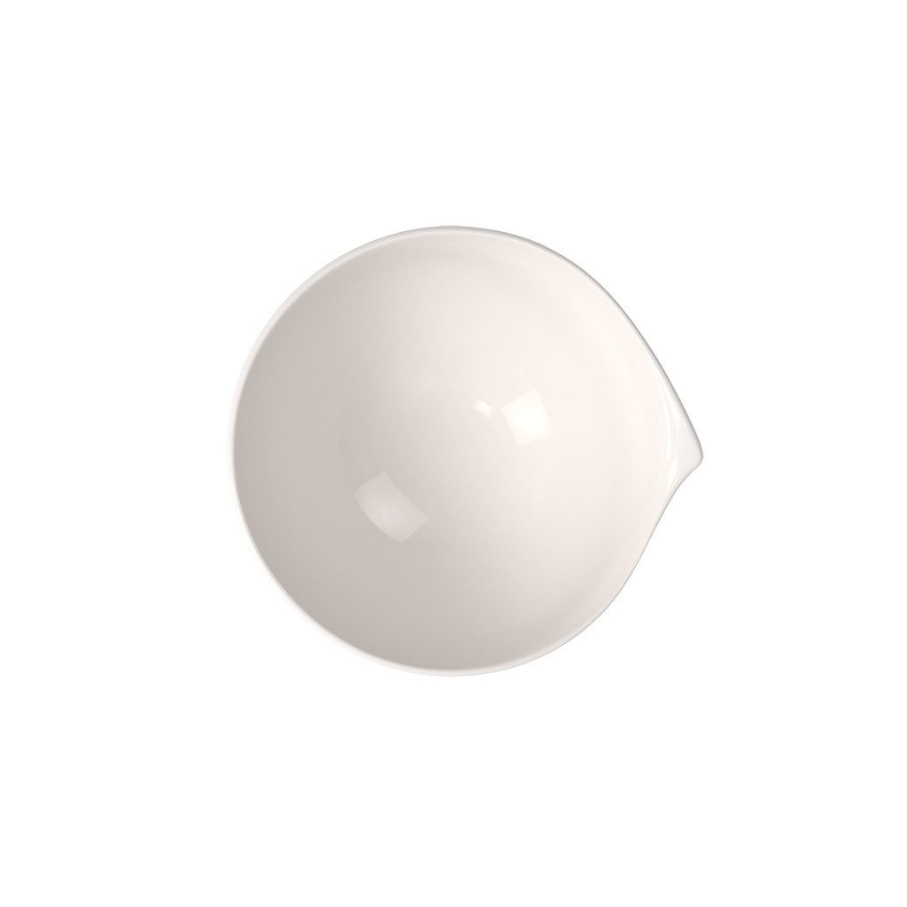 Villeroy & Boch Salatschüssel Flow runde Schüssel 21 cm, Porzellan, (1-tlg), Premium Porcelain, mikrow.- & spülm.sicher, Made in Germany