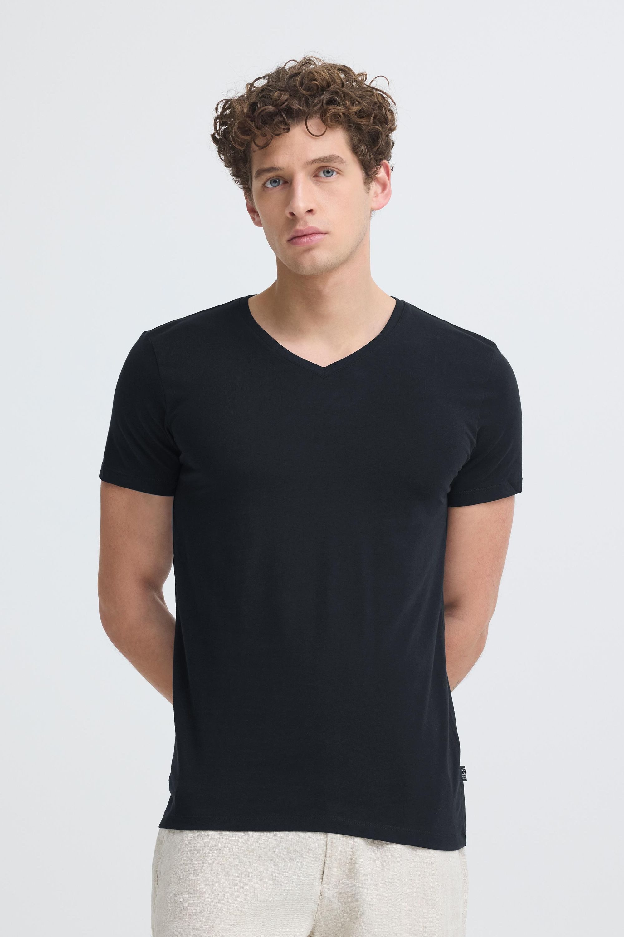 Casual Friday V-Shirt CFLincoln (2-tlg) 2er Pack Basic T-Shirt - Slim Fit