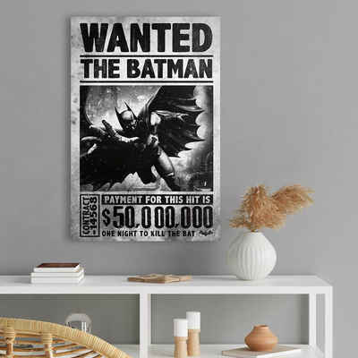 holzbild »deco panel 60x90 batman arkham origins - wanted«
