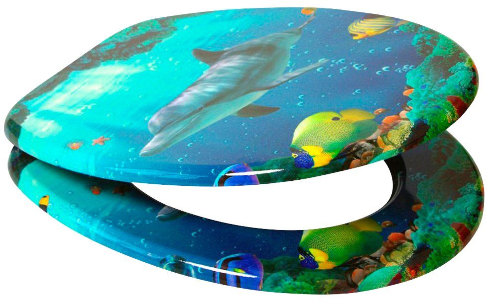 Sanilo WC-Sitz Delphin Korallen günstig online kaufen