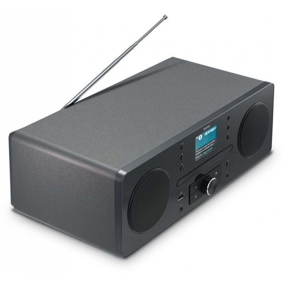 Hama Hama DR1560CBT CD/Radio-System grau/schwarz CD-Radiorecorder (Tuner für UKW/DAB+, PLL-Synthesizer-Tuner)