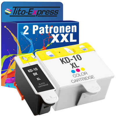 Tito-Express 2er Set ersetzt Kodak 10 Kodak-10 Kodak10 Tintenpatrone (für ESP 3250 ESP 5210 ESP 5220 ESP 5230 ESP 5250 ESP 7250 9250)