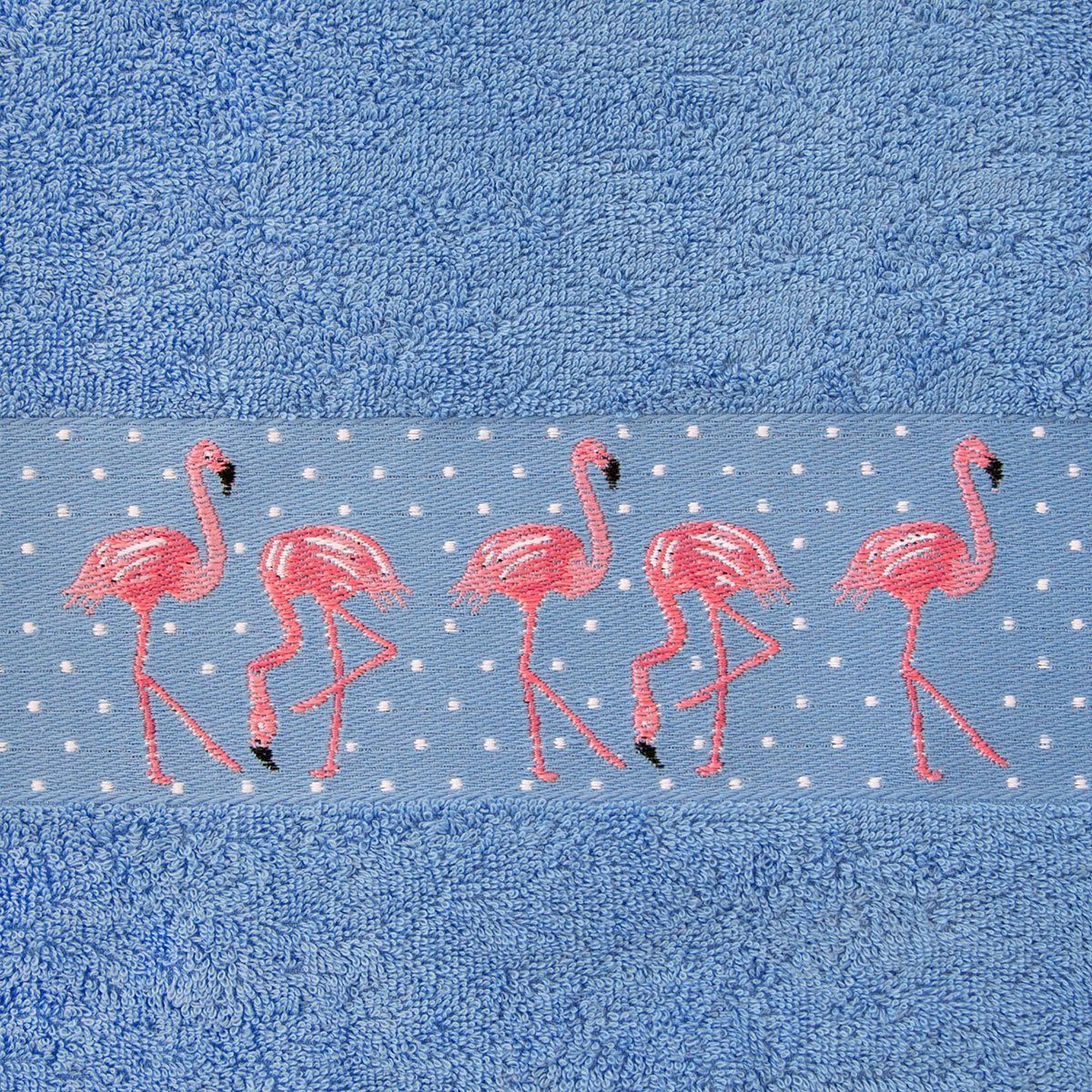 (1-St) Frottierserie Dyckhoff Dyckhoff Handtücher 'Flamingo' Bleu