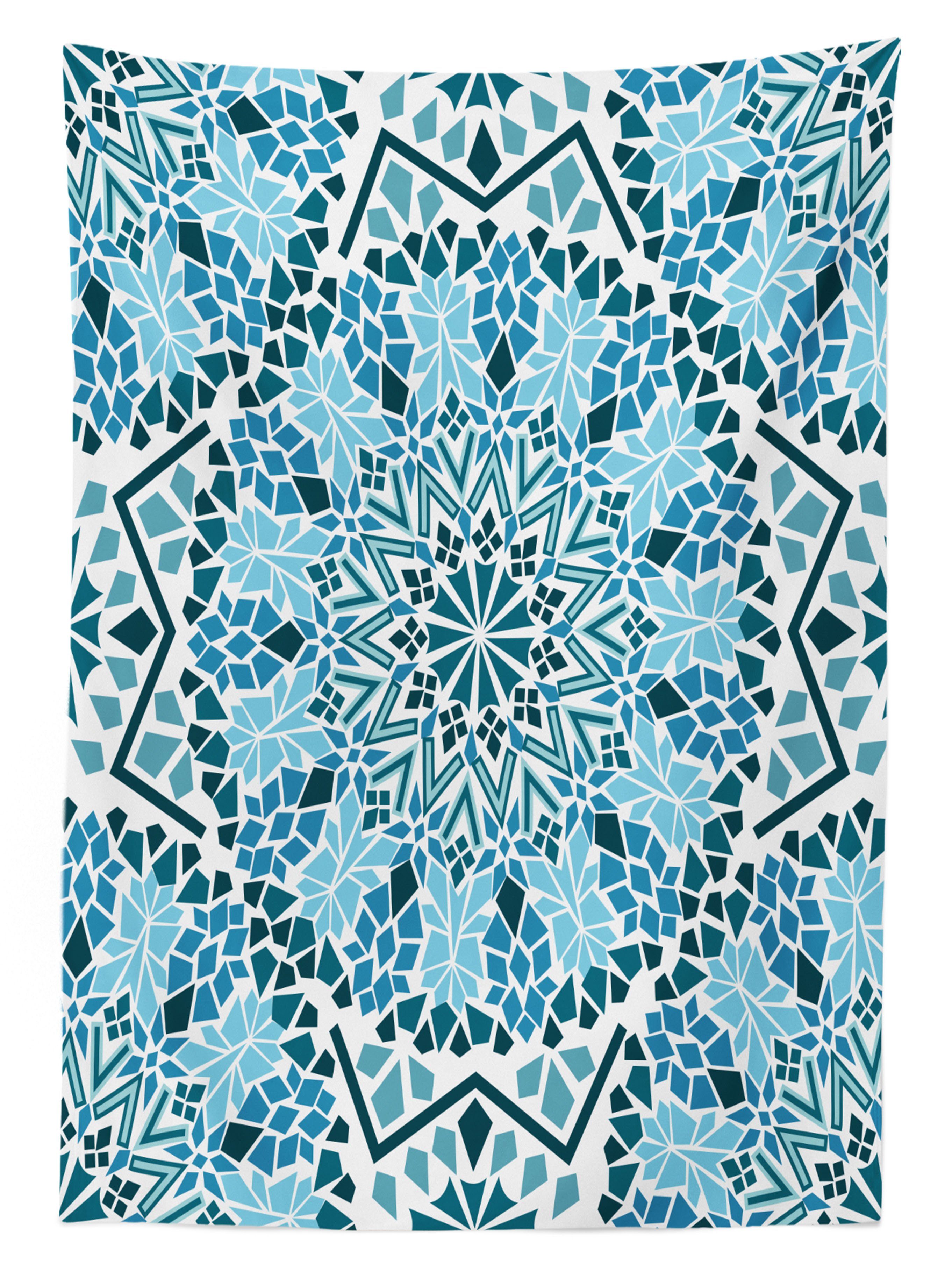 Abakuhaus Für Mosaike Klare marokkanisch Außen geeignet Bereich Tischdecke geometrische den Farbfest Waschbar Farben,