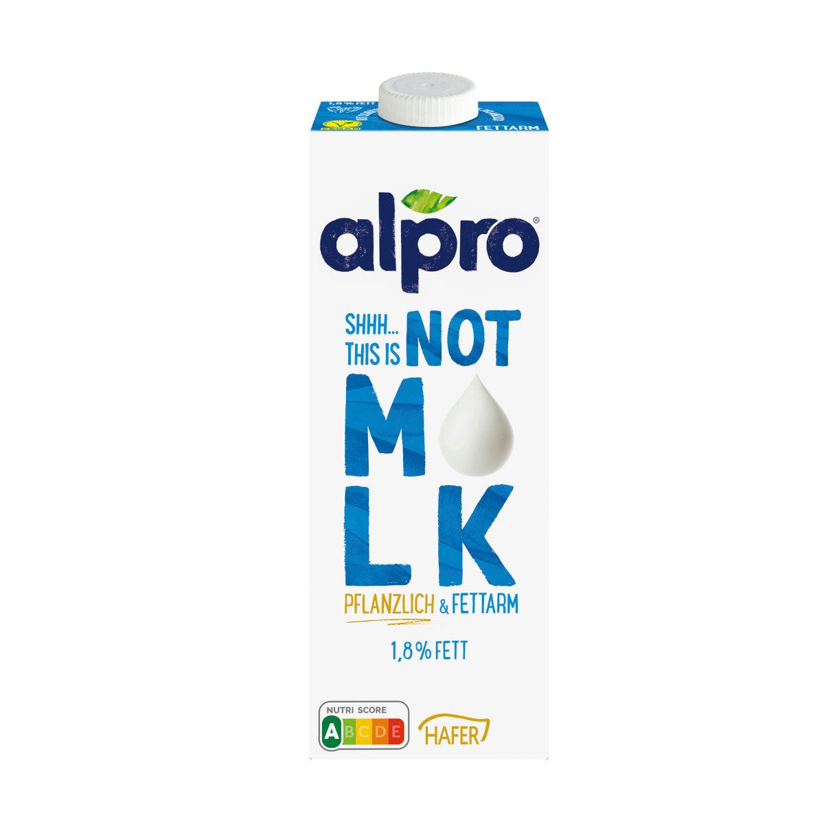 Alpro Milchmischgetränk, Alpro Haferdrink Shh This is not MLK pflanzlich fettarm 1000 ml