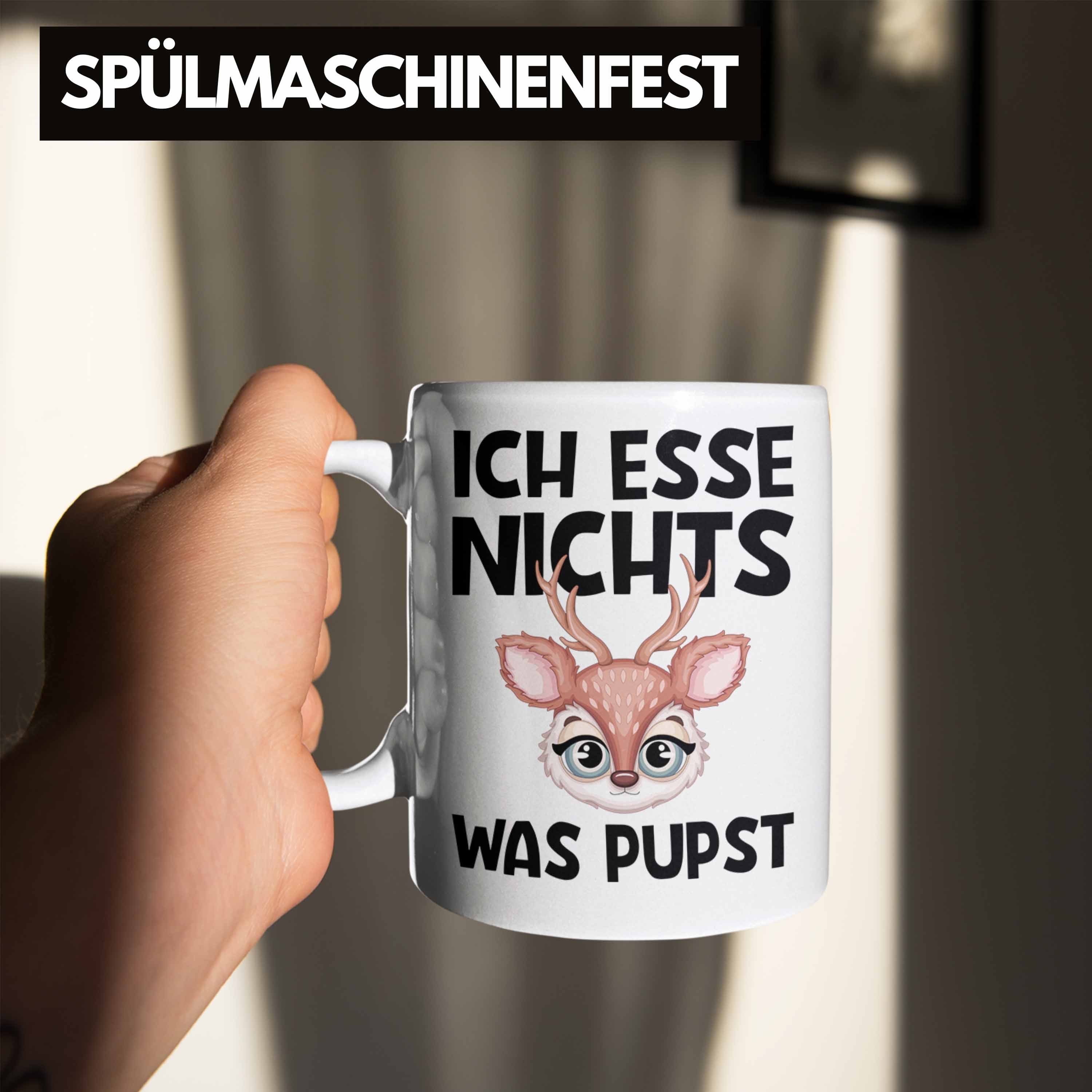 Tasse Tierschu Nichts Tasse Trendation Ich Esse Weiss Was Geschenk Trendation Pupst Veganer -