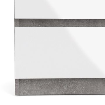ebuy24 Kommode Nada Kommode breit mit 6 Schubladen, beton dekor,w (1 St)