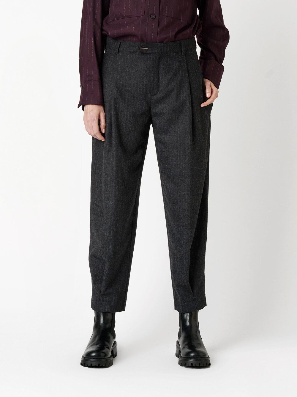 ROSNER Boyfriend-Hose Mara_392 mit dezenten Nadelstreifen günstig online kaufen