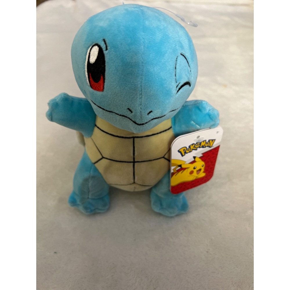 Jazwares Plüschfigur Jazwares Schiggy Plüsch 20cm - offizielles Pokémon Merch. (JAZWARES)