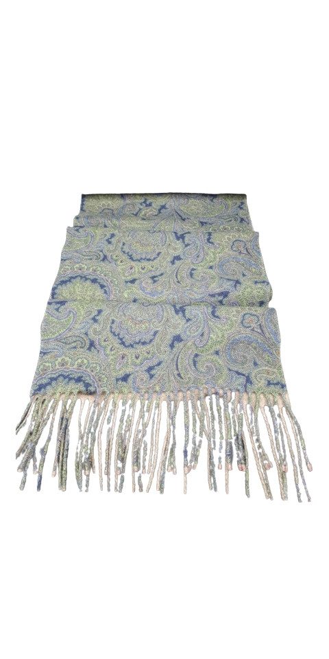 Hemley Strickschal Hemley Herren Wolle Schal Paisley mehrfarbig Ornamente