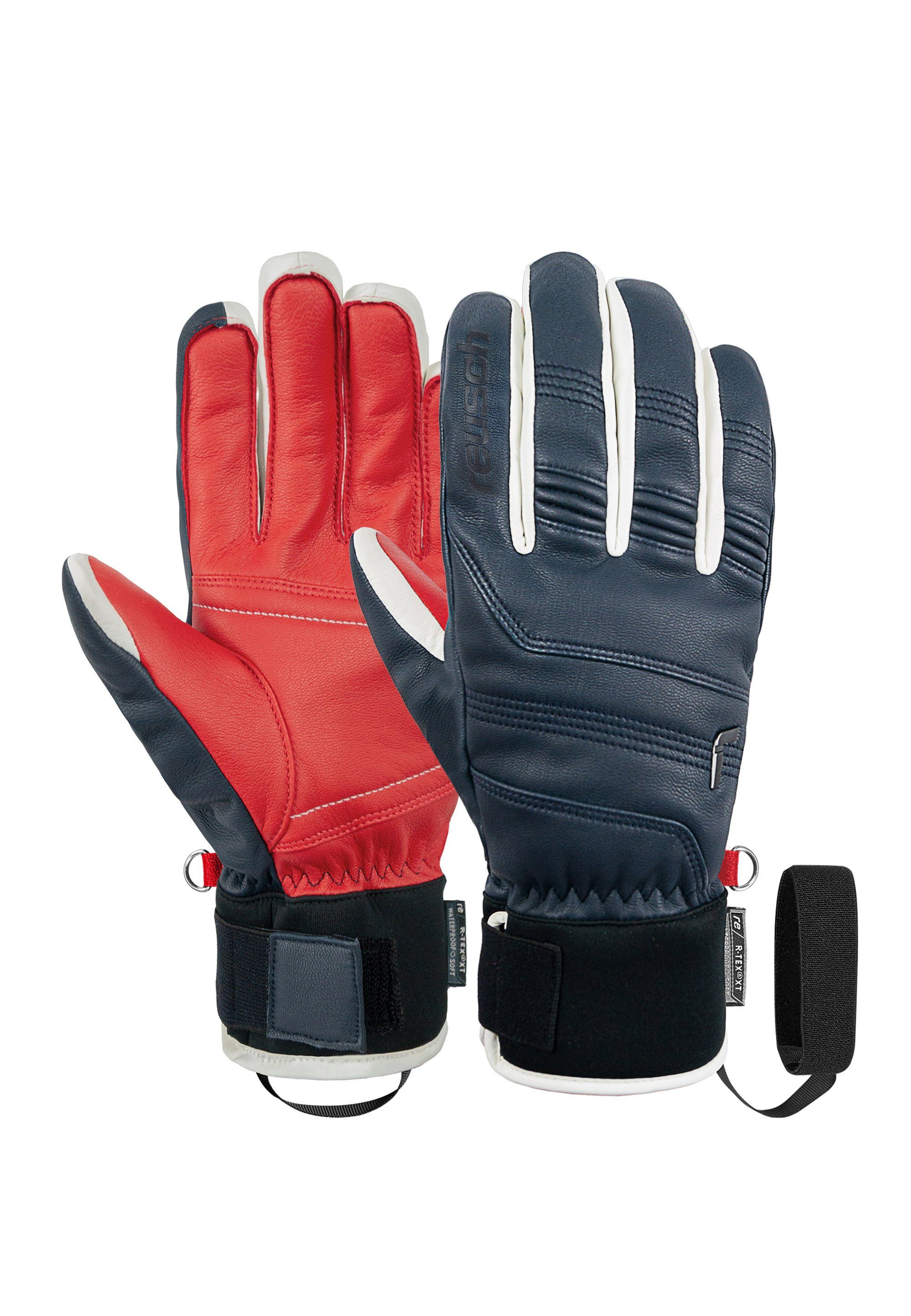 Reusch Skihandschuhe Highland R-TEX® XT aus wasserdichtem und atmungsaktivem Material blau-rot | Handschuhe