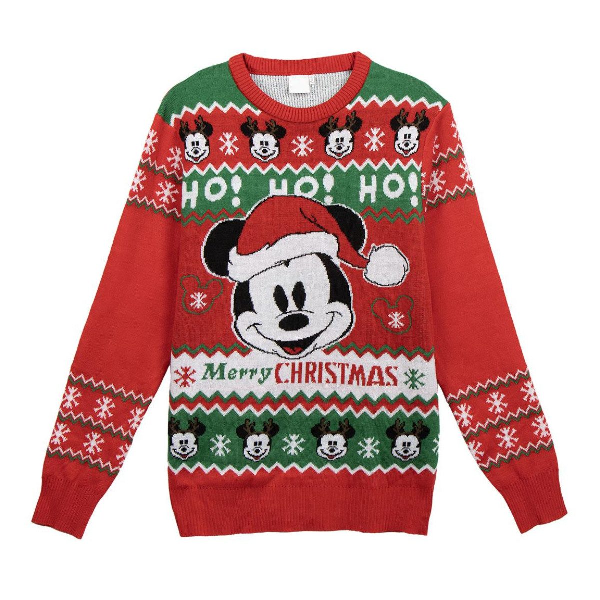 Cerda Strickpullover Disney Mickey Xmas Pullover – Bequemer Weihnachts Strickpulli