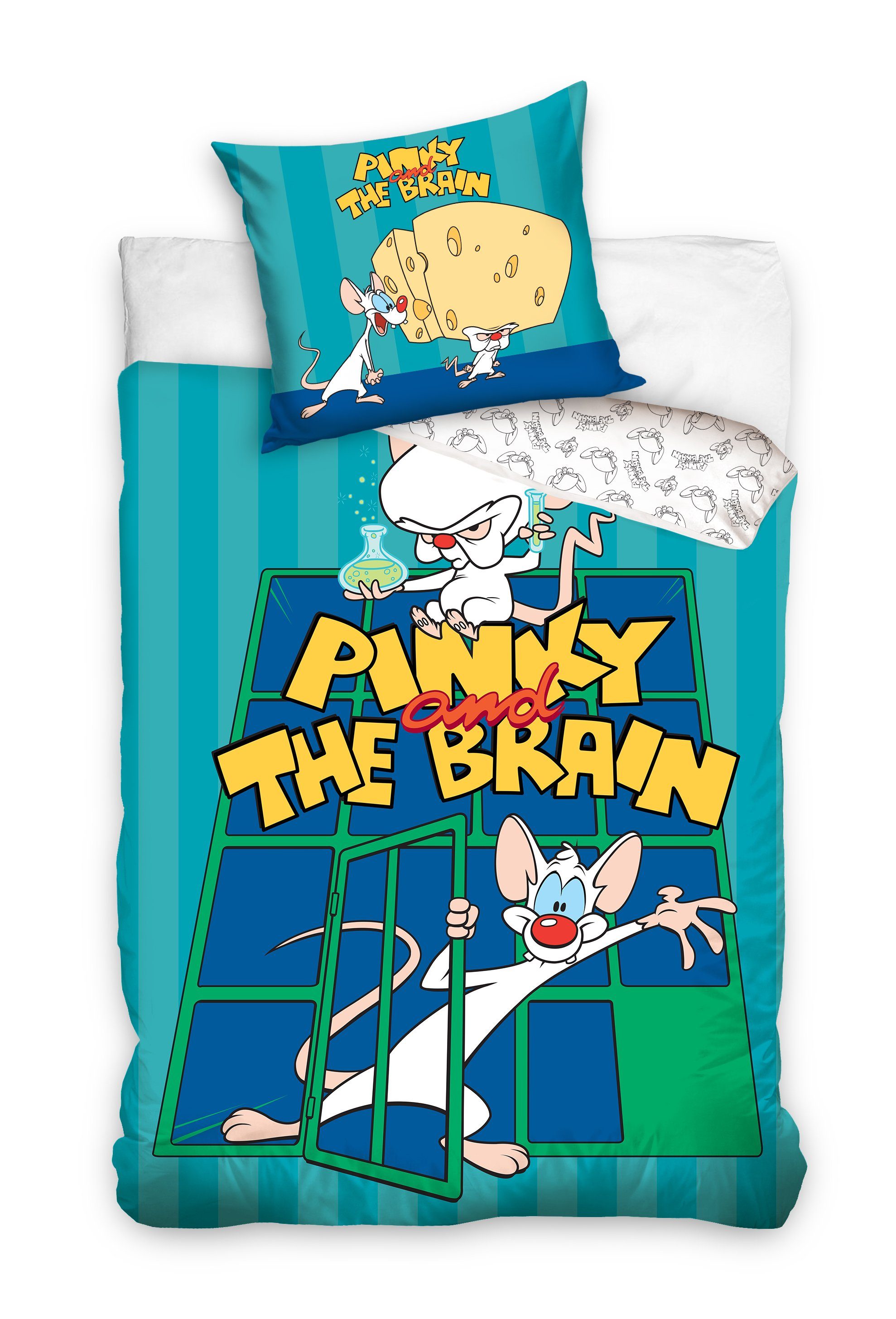 Bettwäsche Pinky and The Brain Bettwäsche 140 x 200 cm