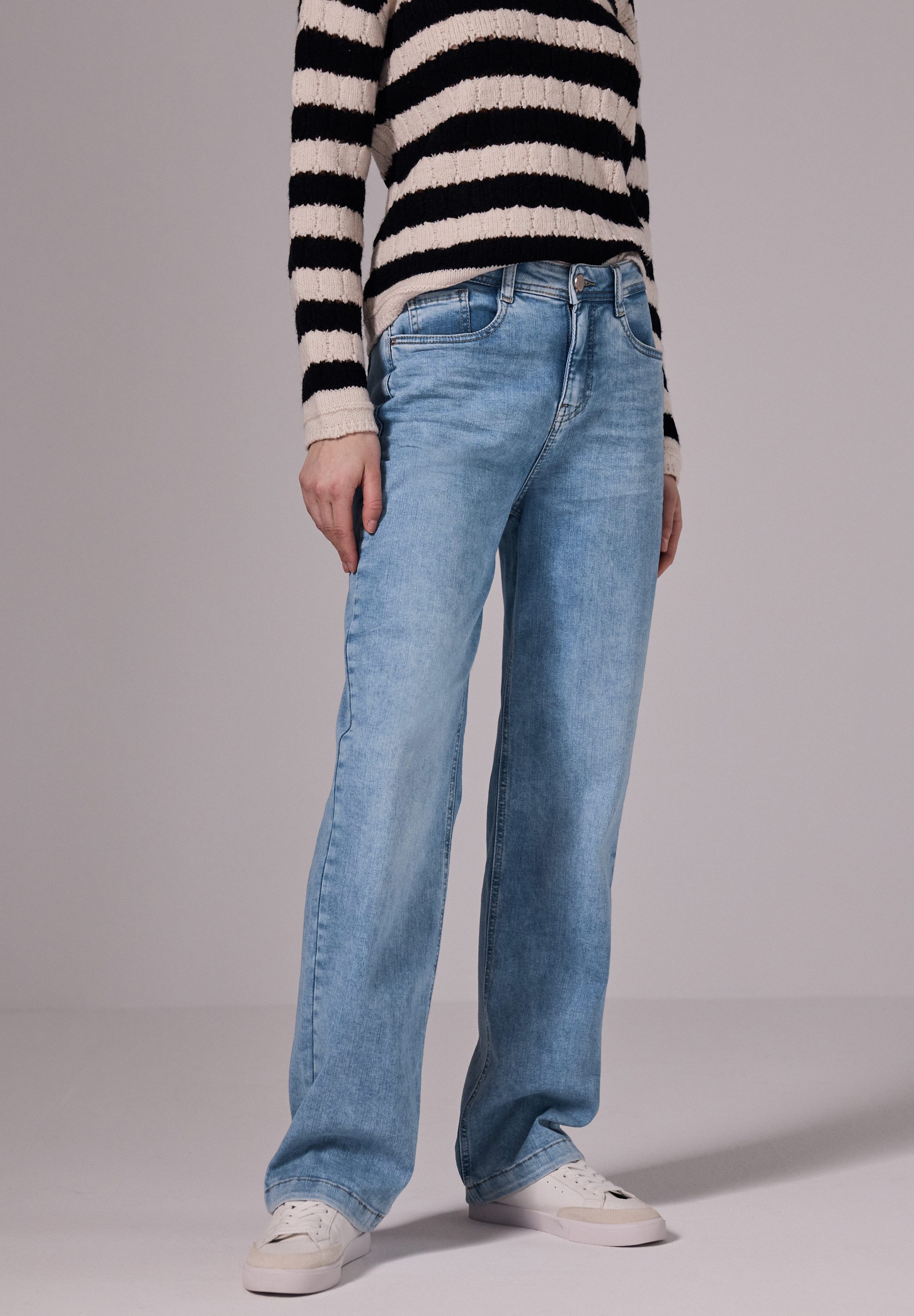 STREET ONE STUDIO Comfort-fit-Jeans, High Waist günstig online kaufen