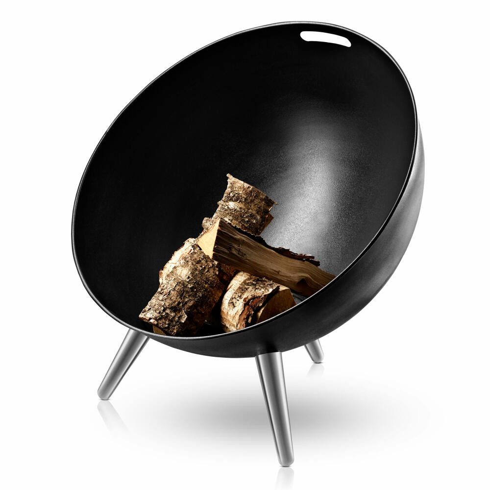 Eva Solo Feuerschale FireGlobe Stahl/ Aluminium Ø64 cm Schwarz, mit Tragegriff