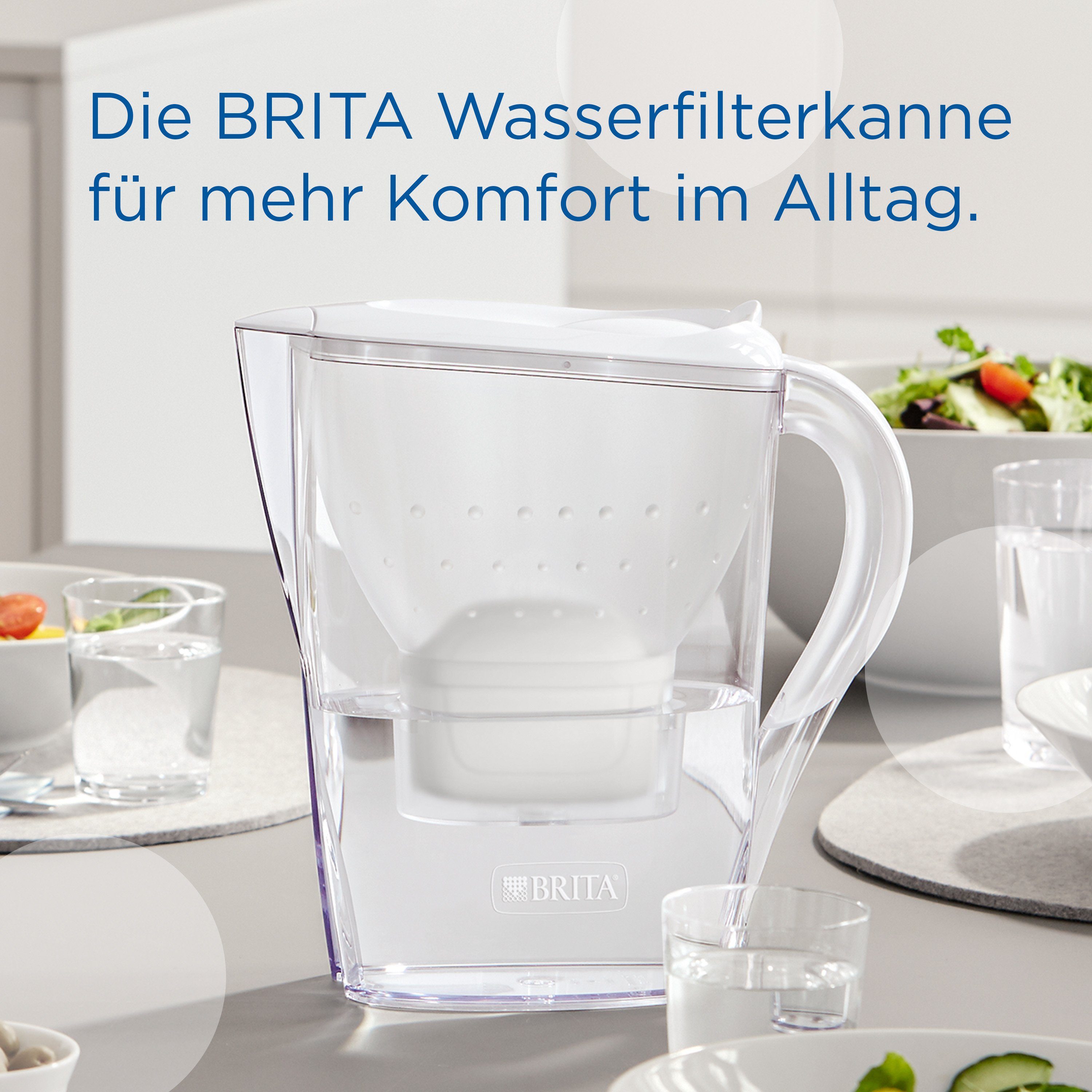 BRITA Wasserfilter Marella, inkl. 6 MAXTRA PRO ALL-IN-1 Filterkartuschen