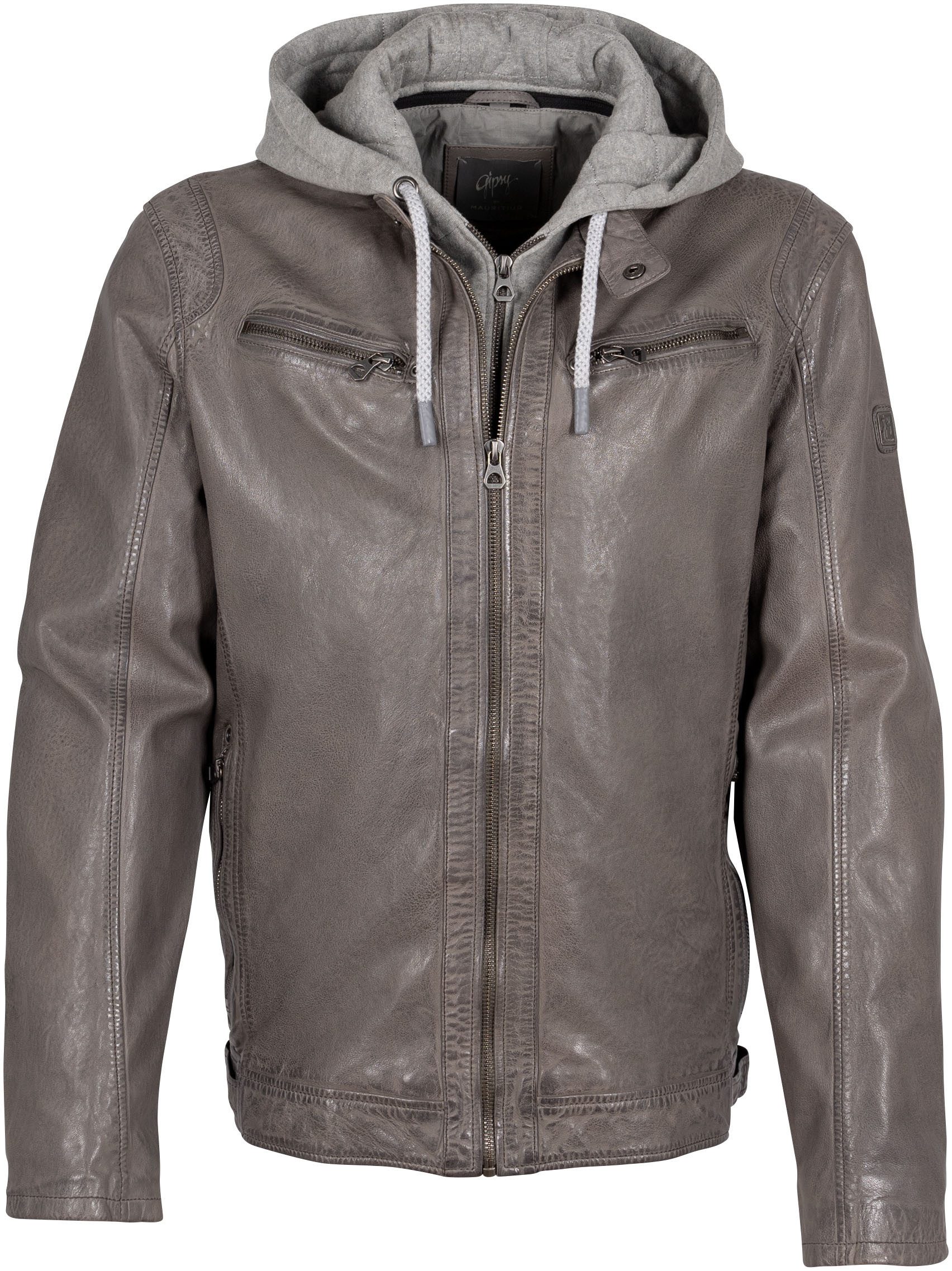 Mauritius Lederjacke GMBraeden CF mit kontrastfarbener günstig online kaufen