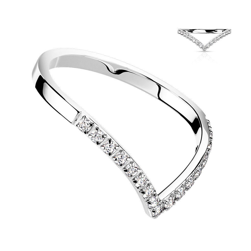 Taffstyle Fingerring Damen Shevron Ring mit günstig online kaufen