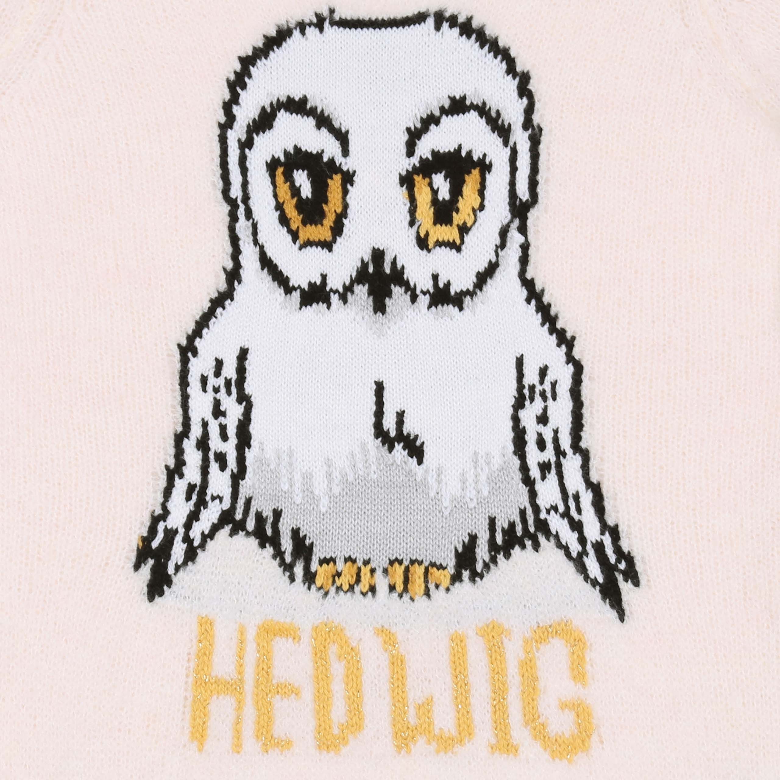 Sarcia.eu Longpullover Harry Potter Hedwig Ecrufarbener Pullover für Mädchen, warm 6 Jahre