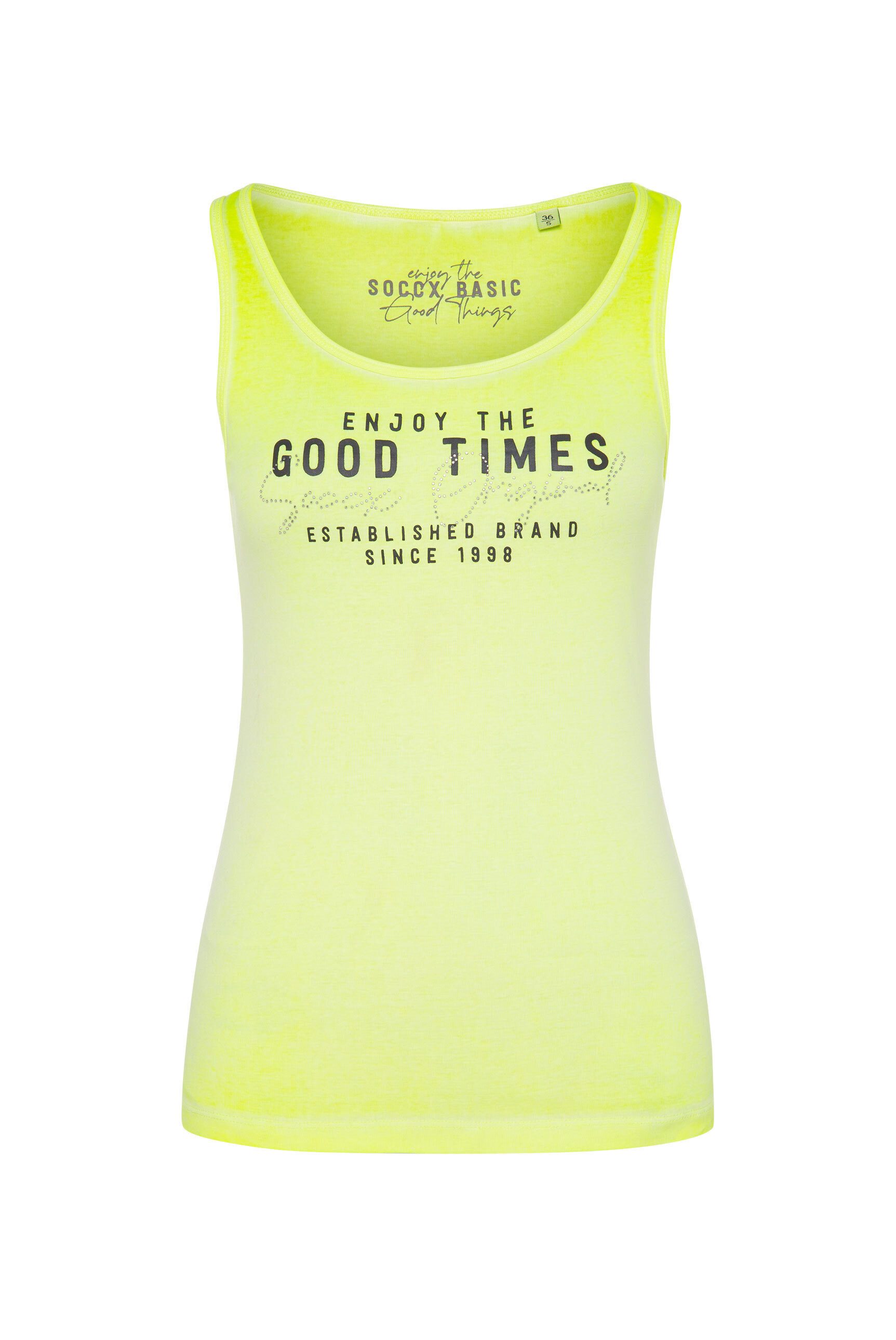 SOCCX Tanktop aus Baumwolle