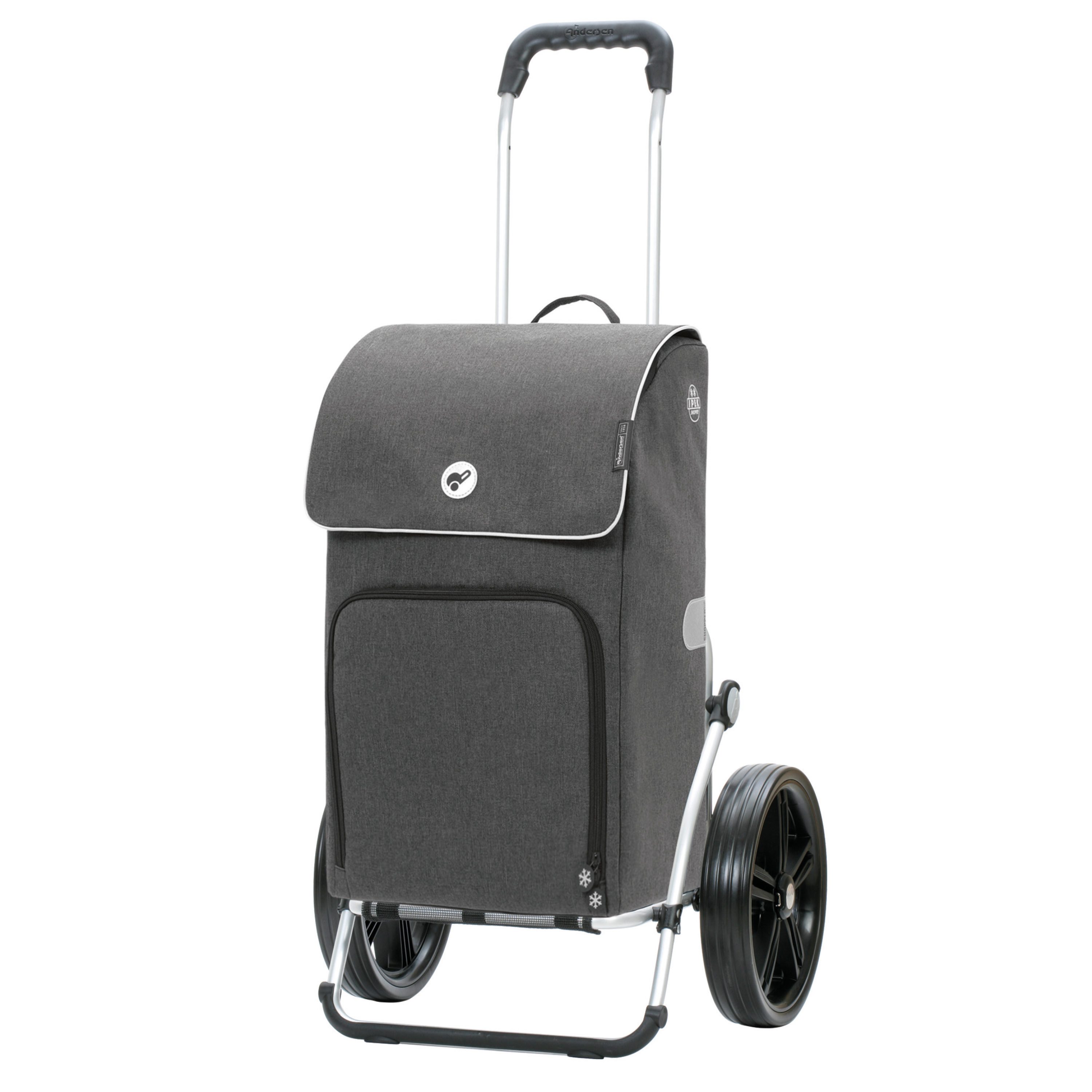Andersen Einkaufstrolley Royal Shopper Ipek Maxi anhrazit, Thermofach 40 Liter, klappbar, belastbar bis 50kg, wasserabweisend