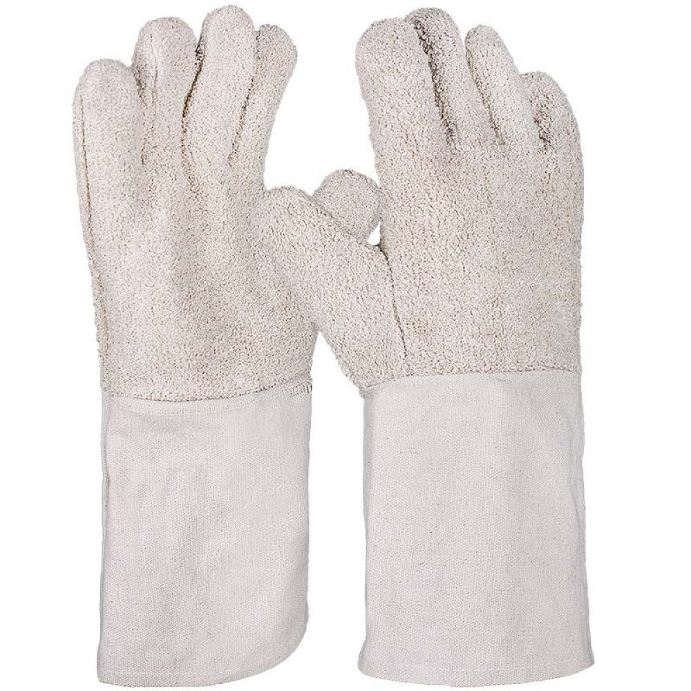 PRO FIT by Fitzner Hitzeschutzhandschuhe Baumwollhandschuh, Bauwollschlinge,35 cm, Stulpe 10 (Packung à 12