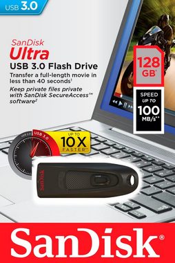 Sandisk Ultra USB 3.0 128GB USB-Stick (USB 3.0, Lesegeschwindigkeit 130 MB/s)