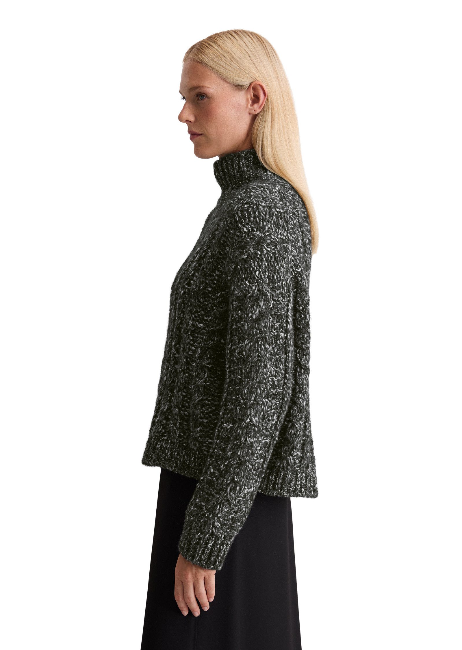 Marc O'Polo Stehkragenpullover aus Alpakawolle-Baumwolle-Merinowolle-Mix günstig online kaufen