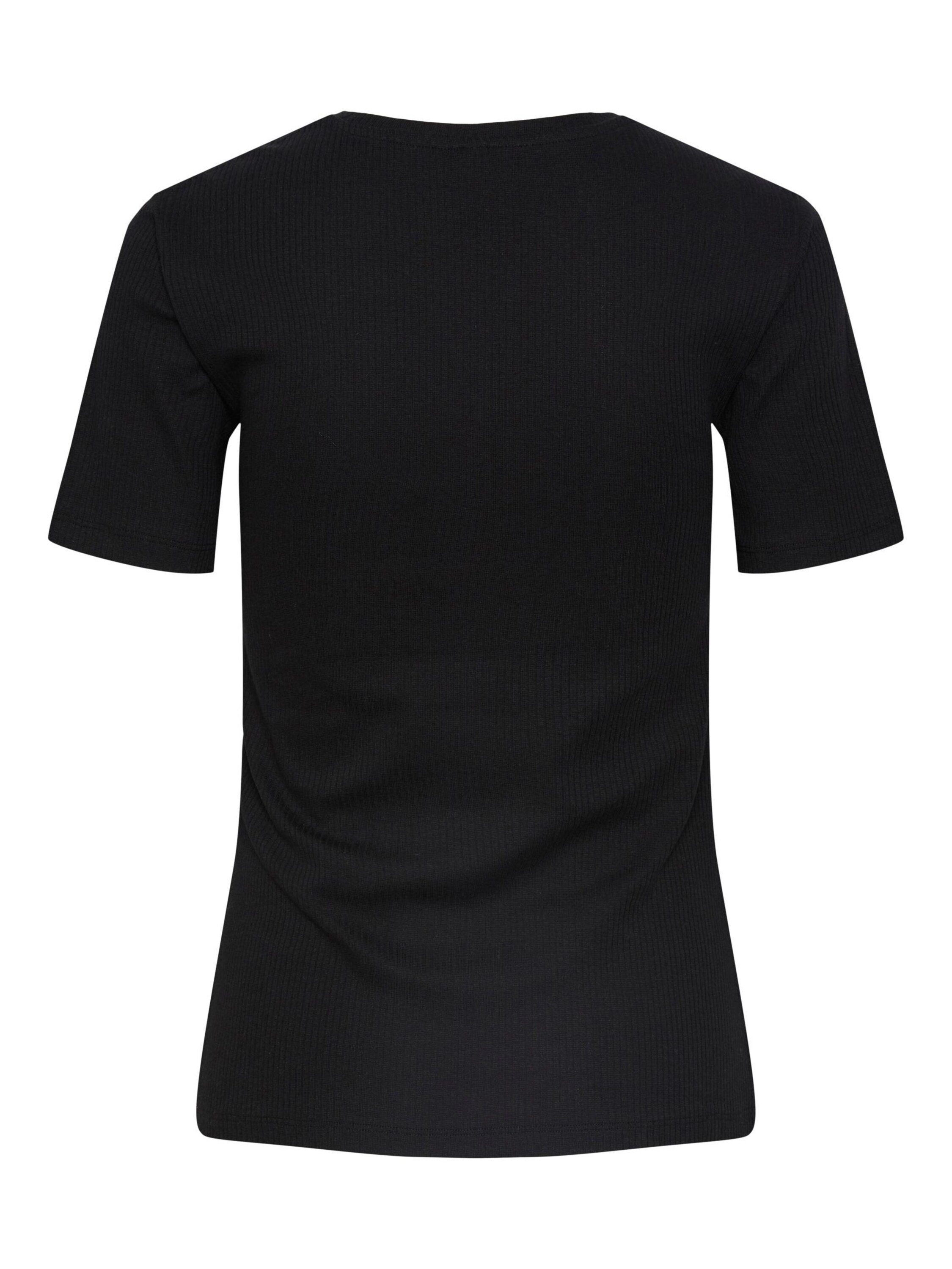 pieces T-Shirt (1-tlg) Details RUKA Plain/ohne