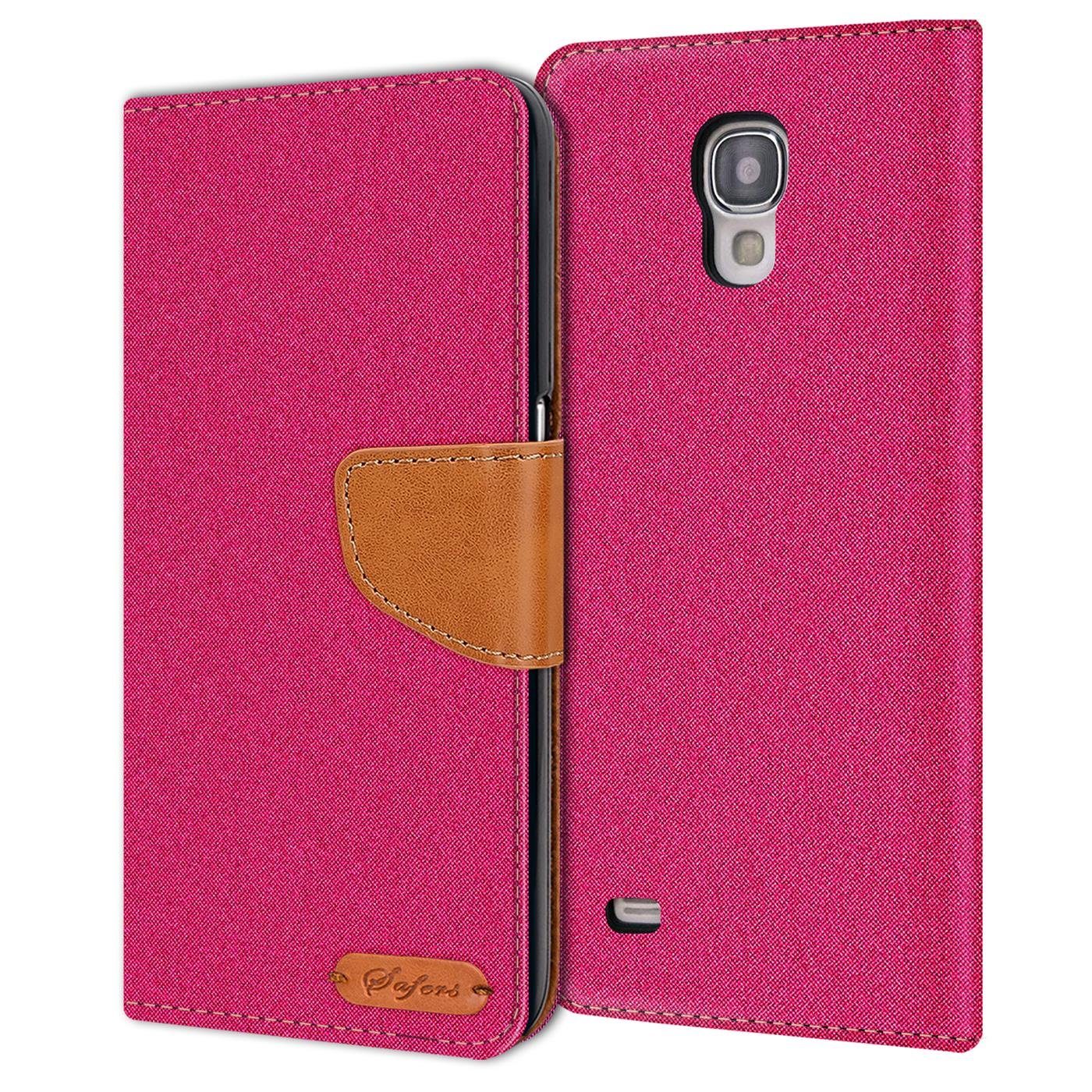 CoolGadget Handyhülle Flip Case Wallet Cover Book Tasche für Samsung Galaxy S4 5 Zoll, Handy Tasche mit Kartenfach Book Schutzhülle