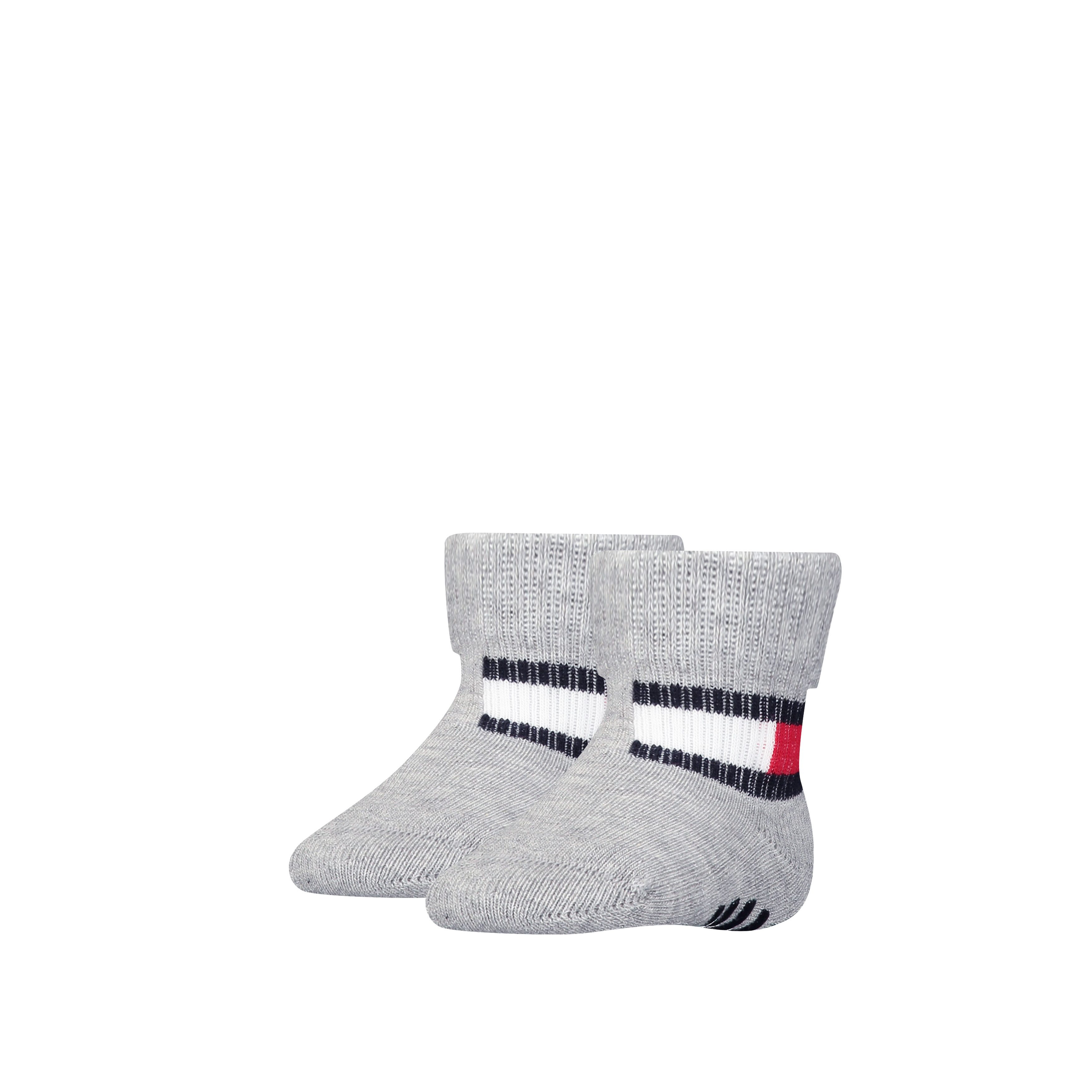 Tommy Hilfiger Socken TH BABY SOCK FLAG SOCK (2 Paar) mit Antirutsch-Noppen an der Fußsohle