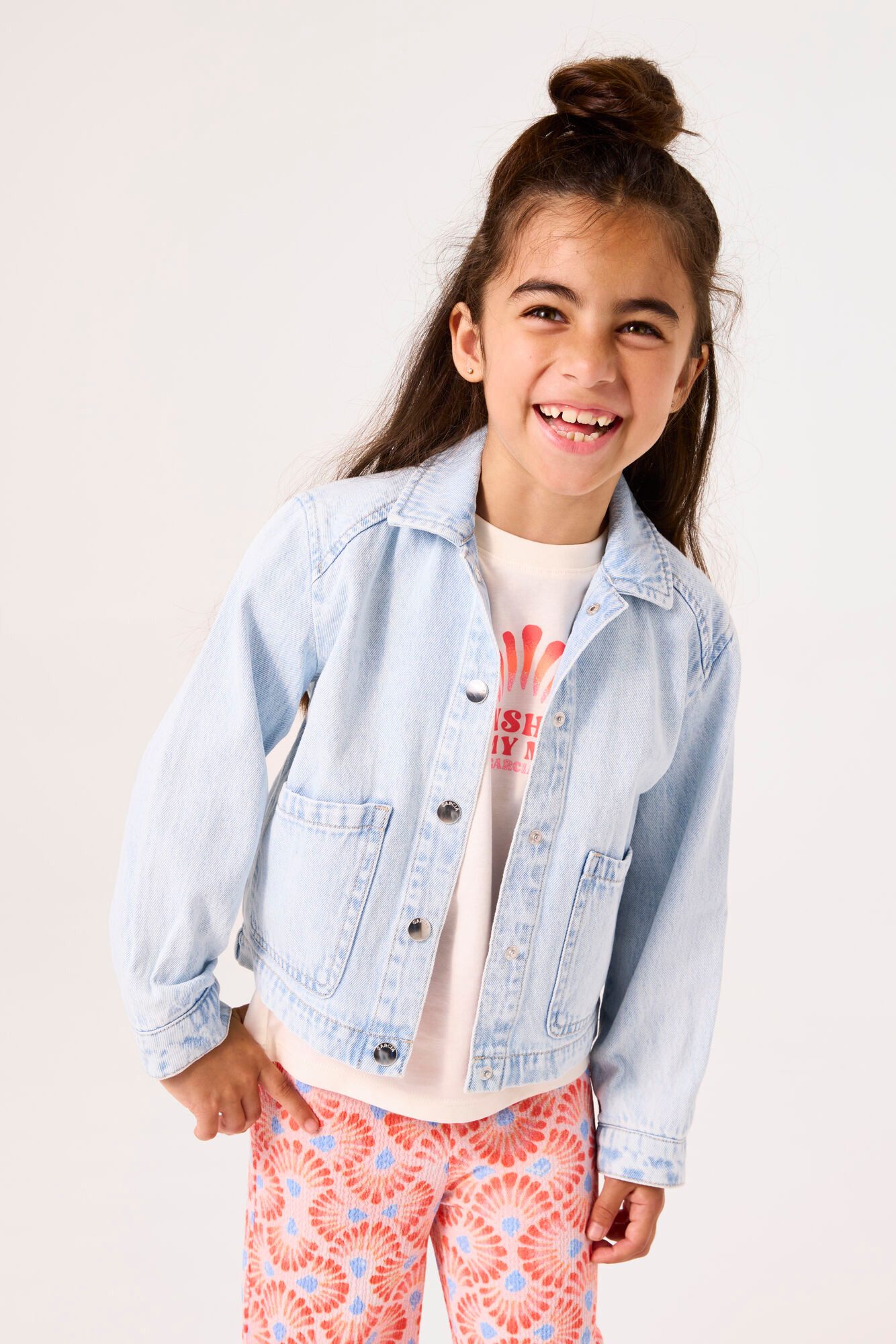 Garcia Jeansjacke Druckknöpfe, bleached