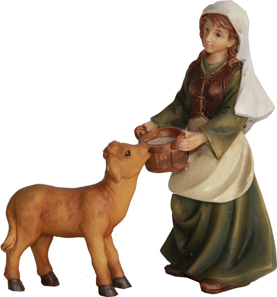 FADEDA Krippenfigur St) FADEDA in Kalb, 2x 7 Bäuerin (2 Höhe mit cm