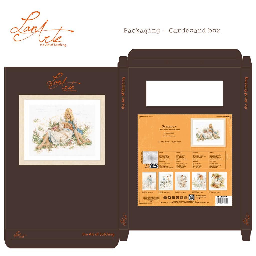 Lanarte Kreativset Lanarte PN-0190719 Kreuzstichpackung Sommerzeit, (Set, embroidery Kit), Made in Europe
