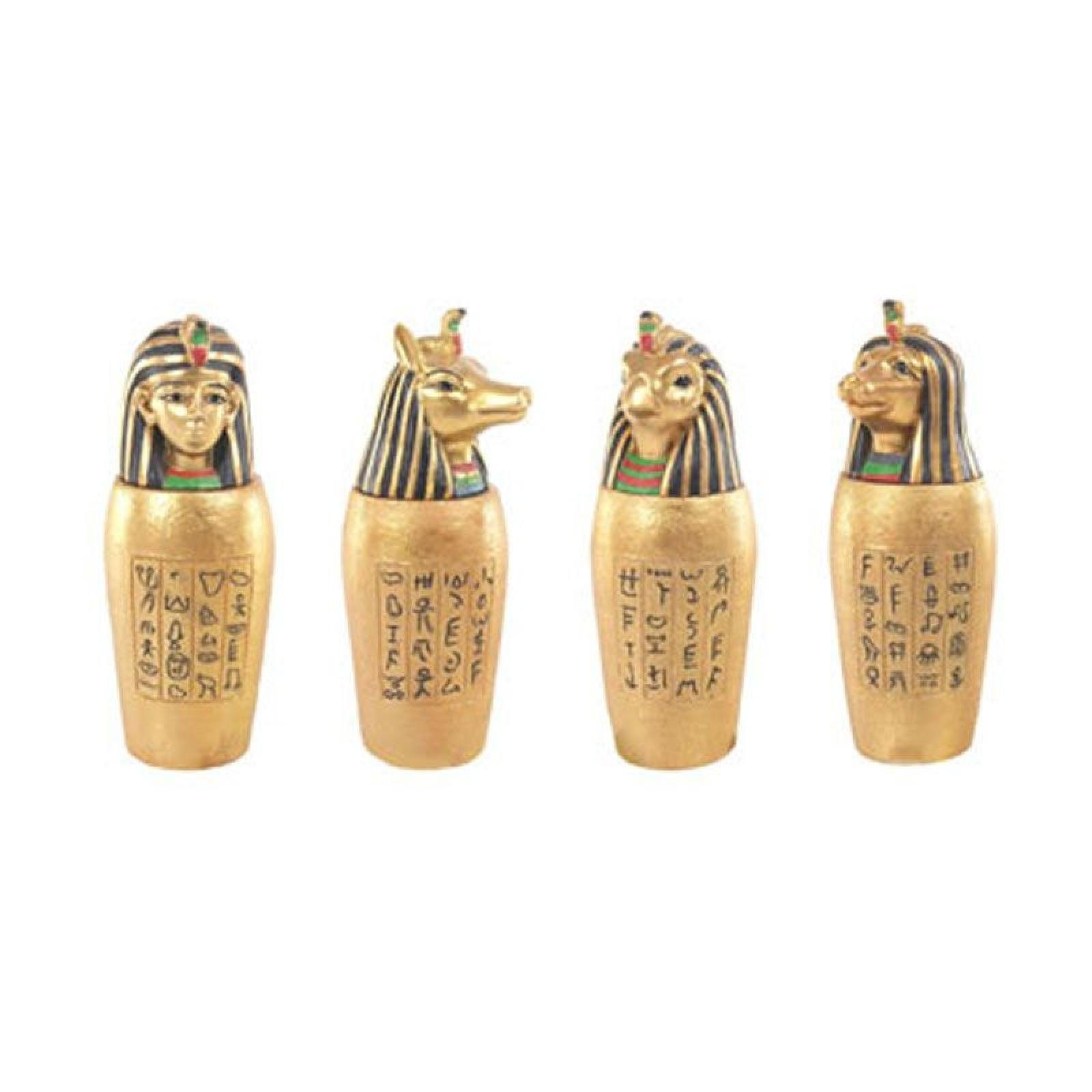 Puckator Dekoobjekt Goldenes Ägyptisches Kanope Gefäß (pro Stück) | Deko-Objekte