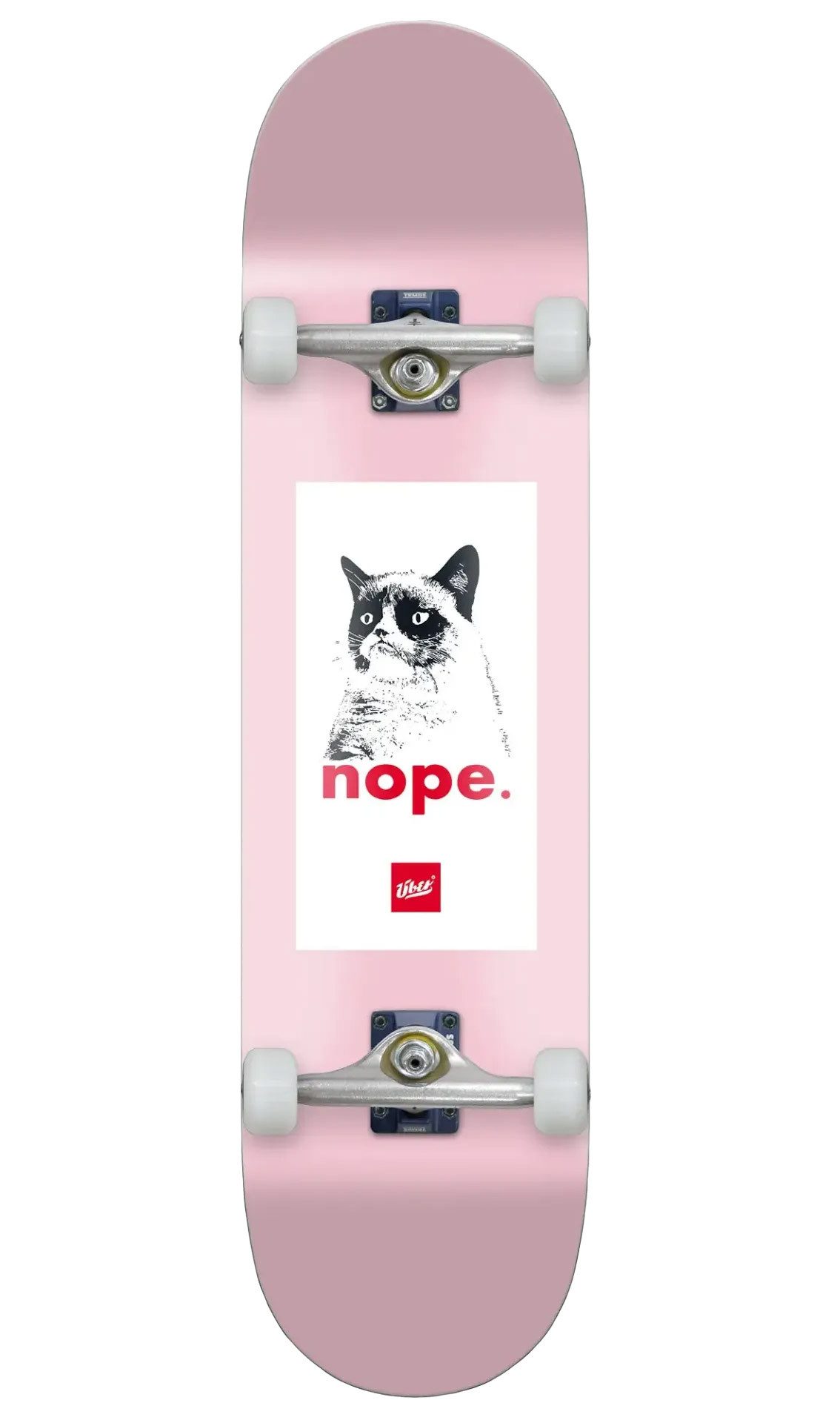 Über Skateboard Grumpy Cat, verschiedene Deckbreiten