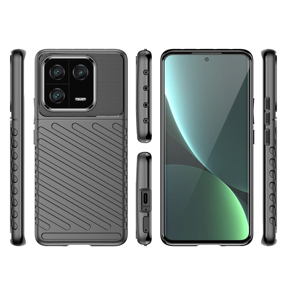 Hurtel Handyhülle Schutzhülle Smartphonehülle Rückschale 6,73 Zoll, TPU, erhöhte Kanten, stoßfest, passgenau