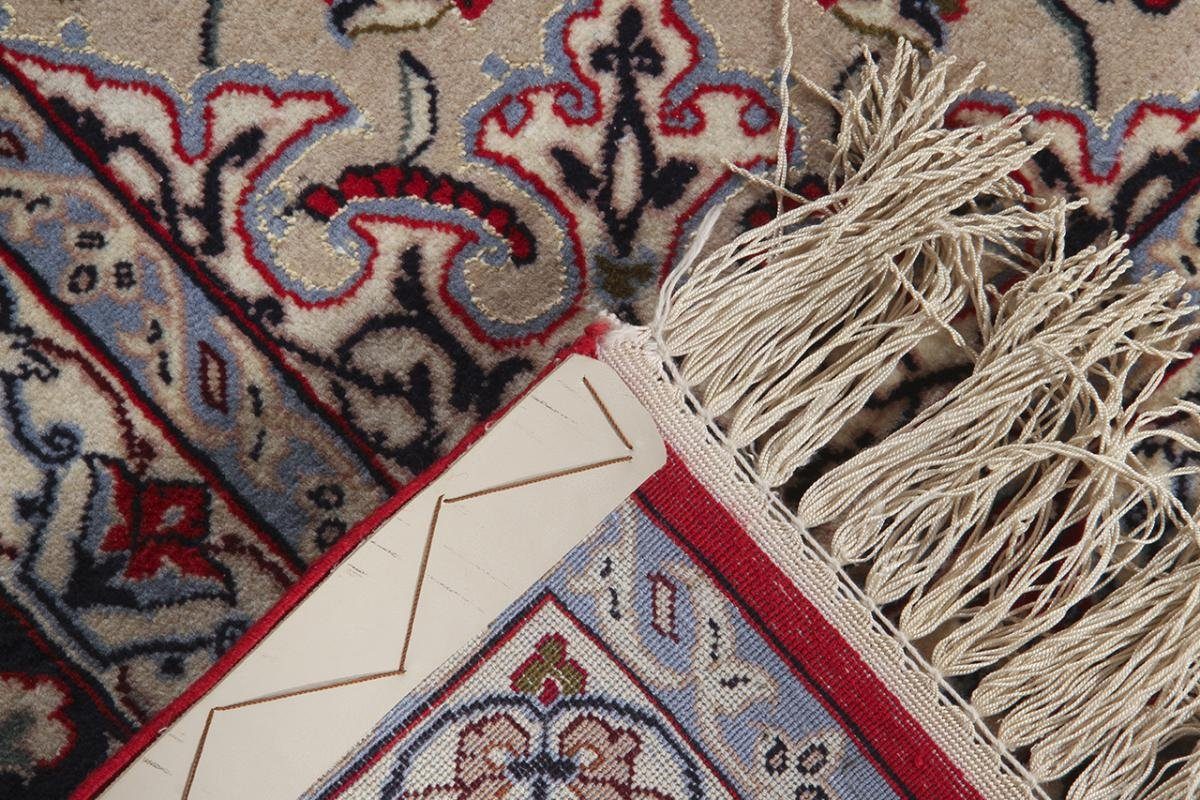 Orientteppich Sherkat Trading, mm Handgeknüpfter 155x228 Seidenkette Isfahan 6 Höhe: rechteckig, Orientteppich, Nain