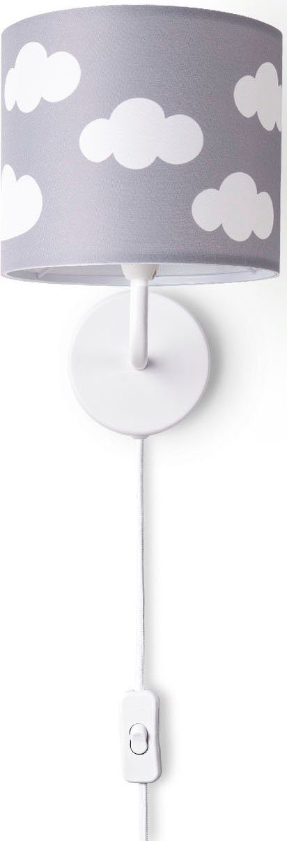 Home ohne Leuchtmittel, Wandleuchte Stecker Paco Wandleuchte Mit Kinderzimmer Wolken Himmel Kind Kinderlampe Luca Cosmo,